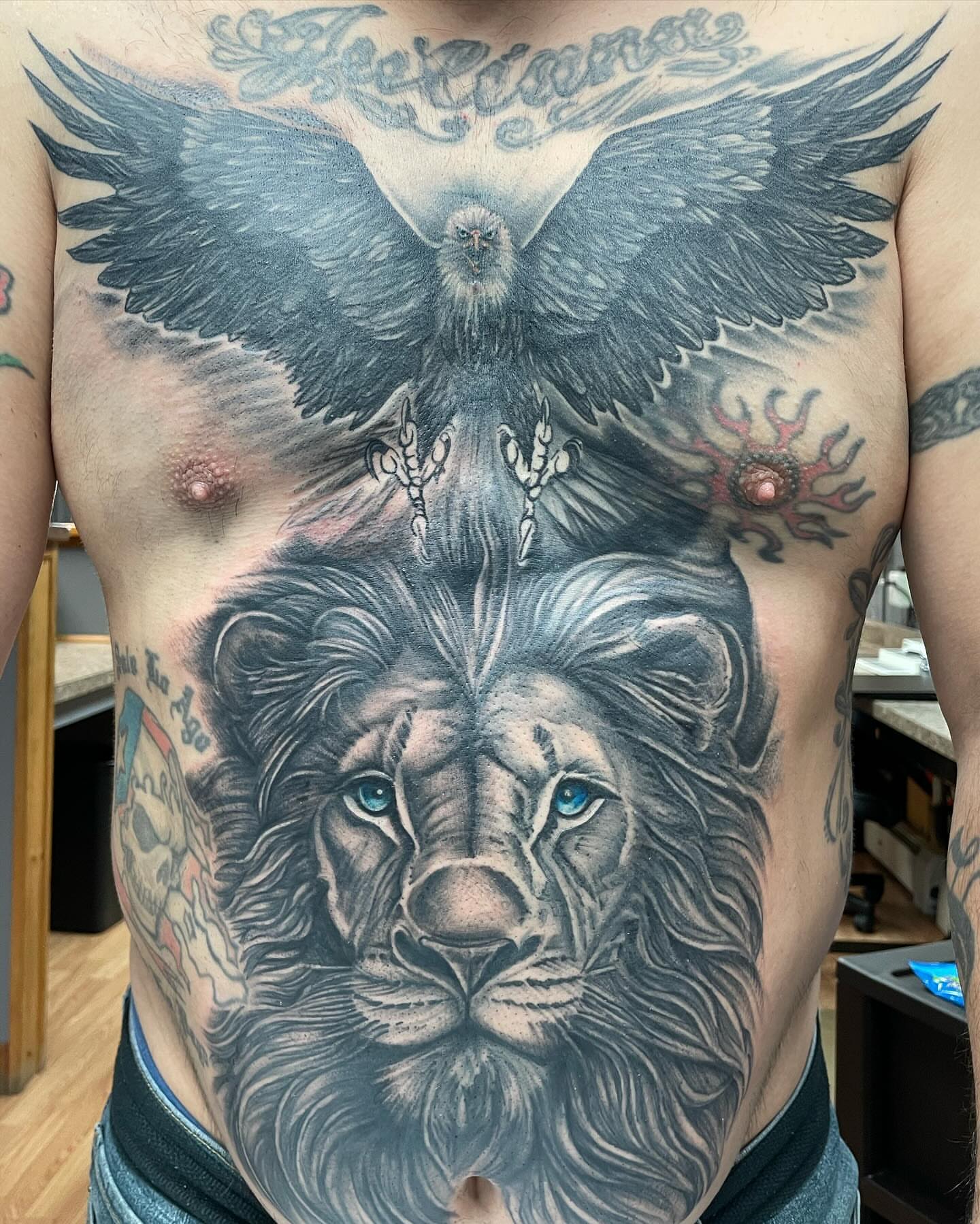 Tattoo by @rae__bies — black_and_grey, realism