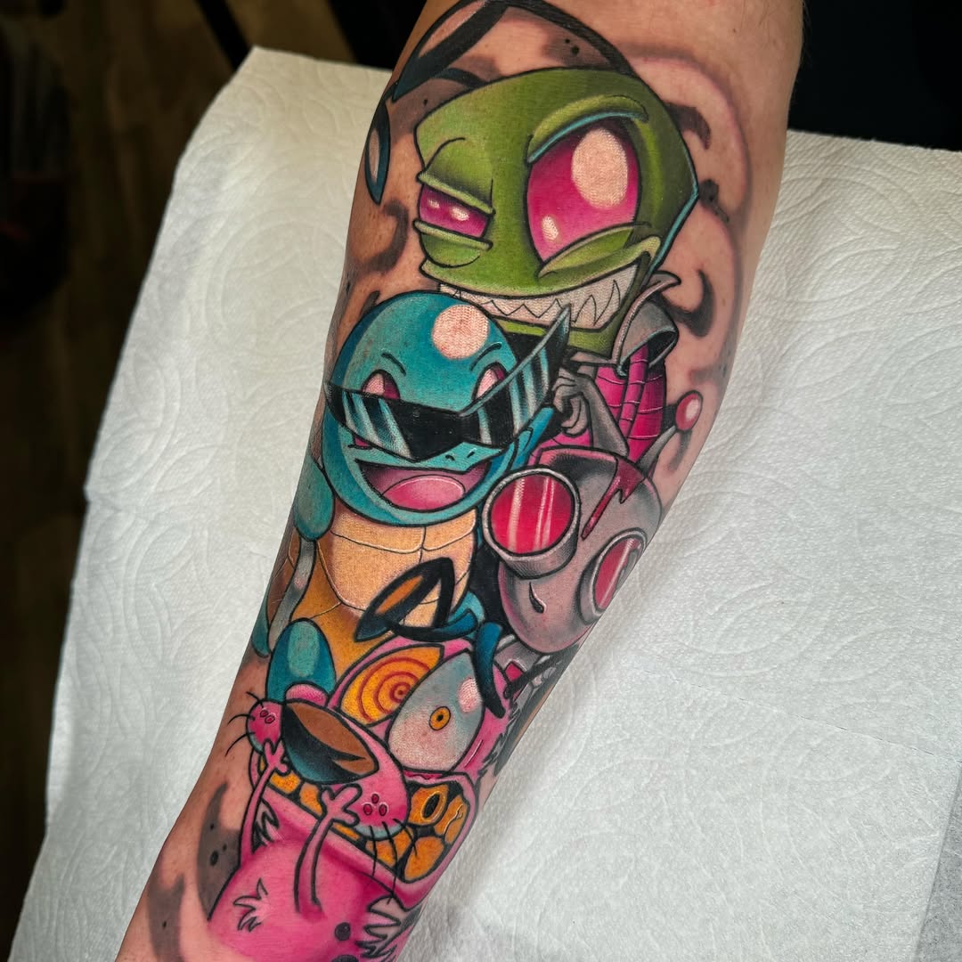 Tattoo by @jonleightontattoo — new_school, illustrative