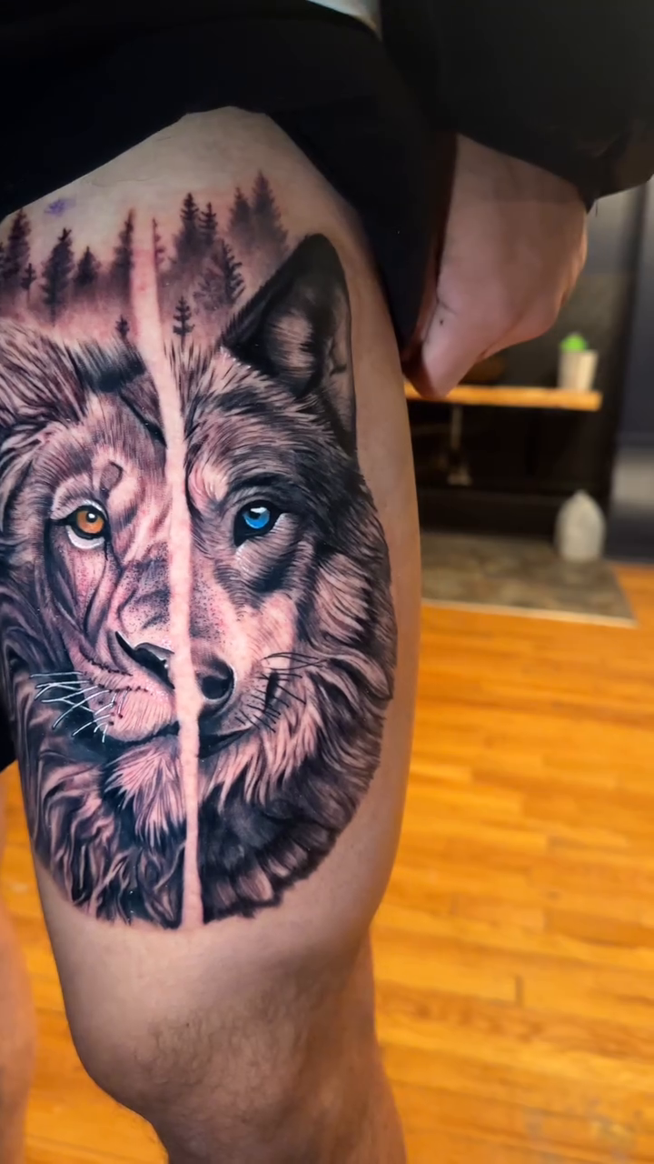 Tattoo by @pyramidofink β realism, black_and_grey
