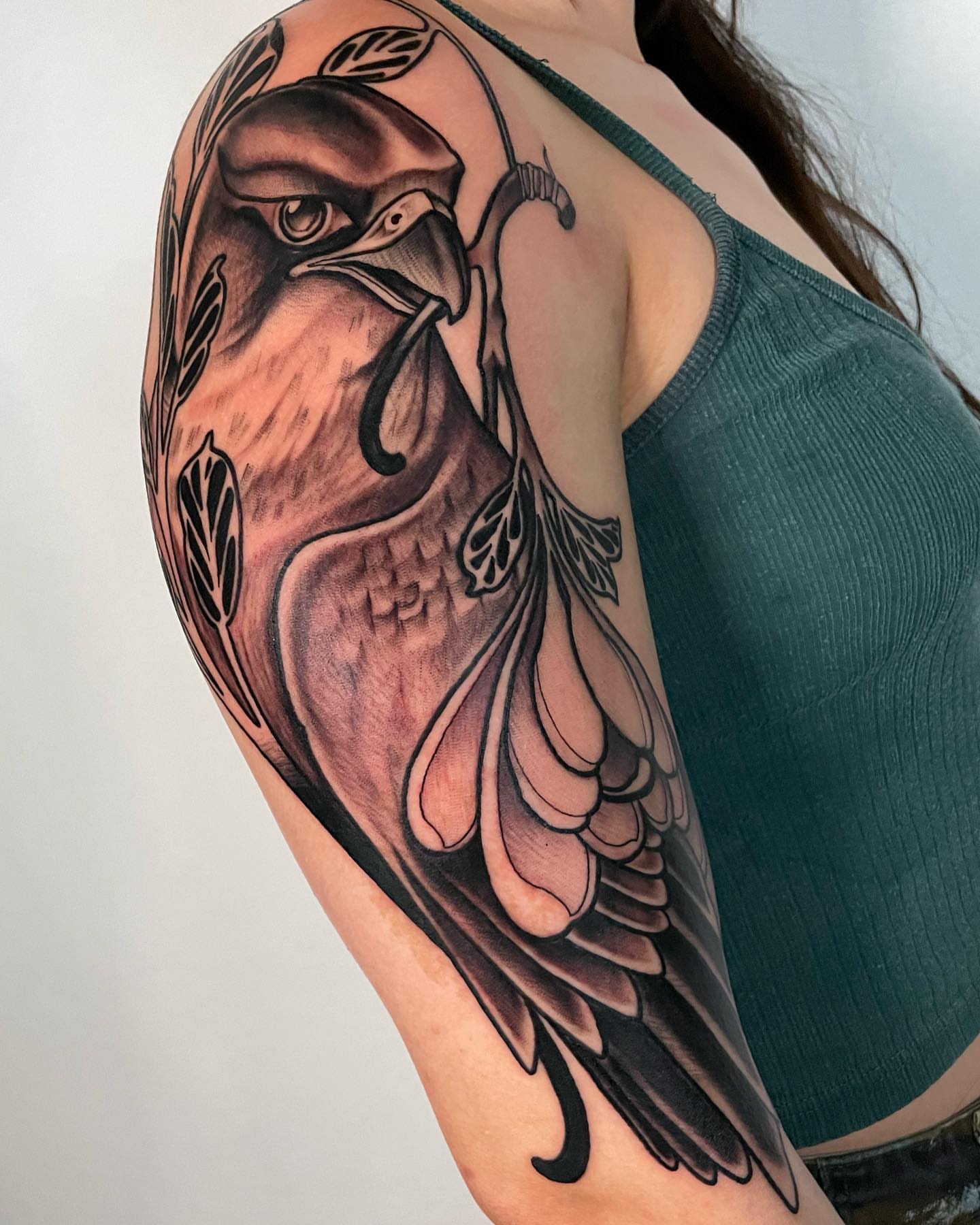 Tattoo by @doublescribbles — realism, black_and_grey