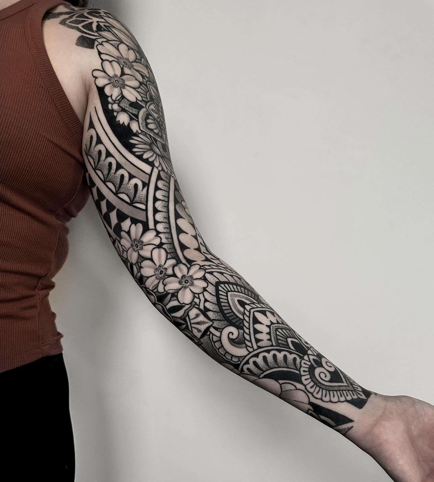 Tattoo by @ry_spence — black_and_grey, ornamental