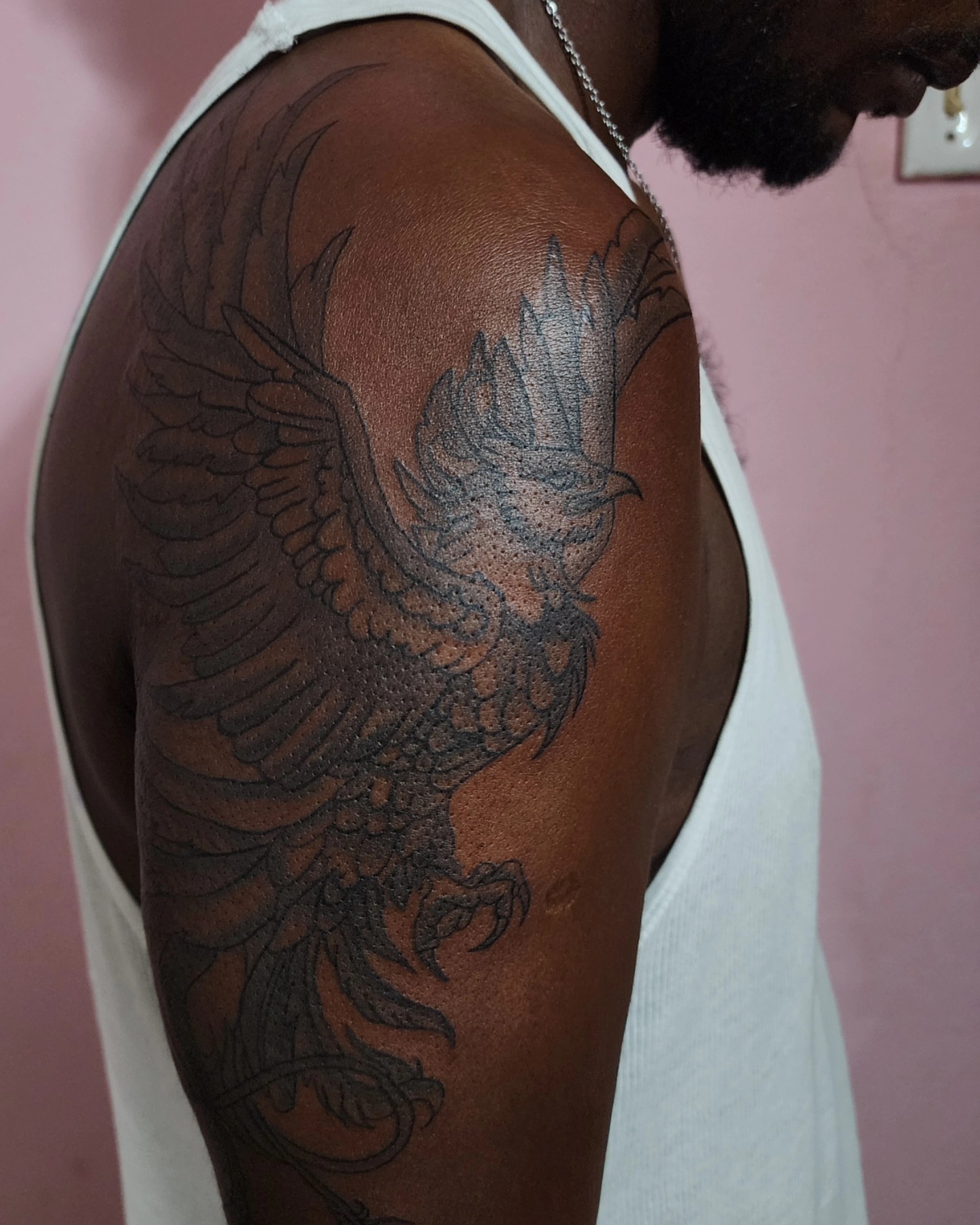 Tattoo by @rome_ink_tattoo — dotwork, black_and_grey