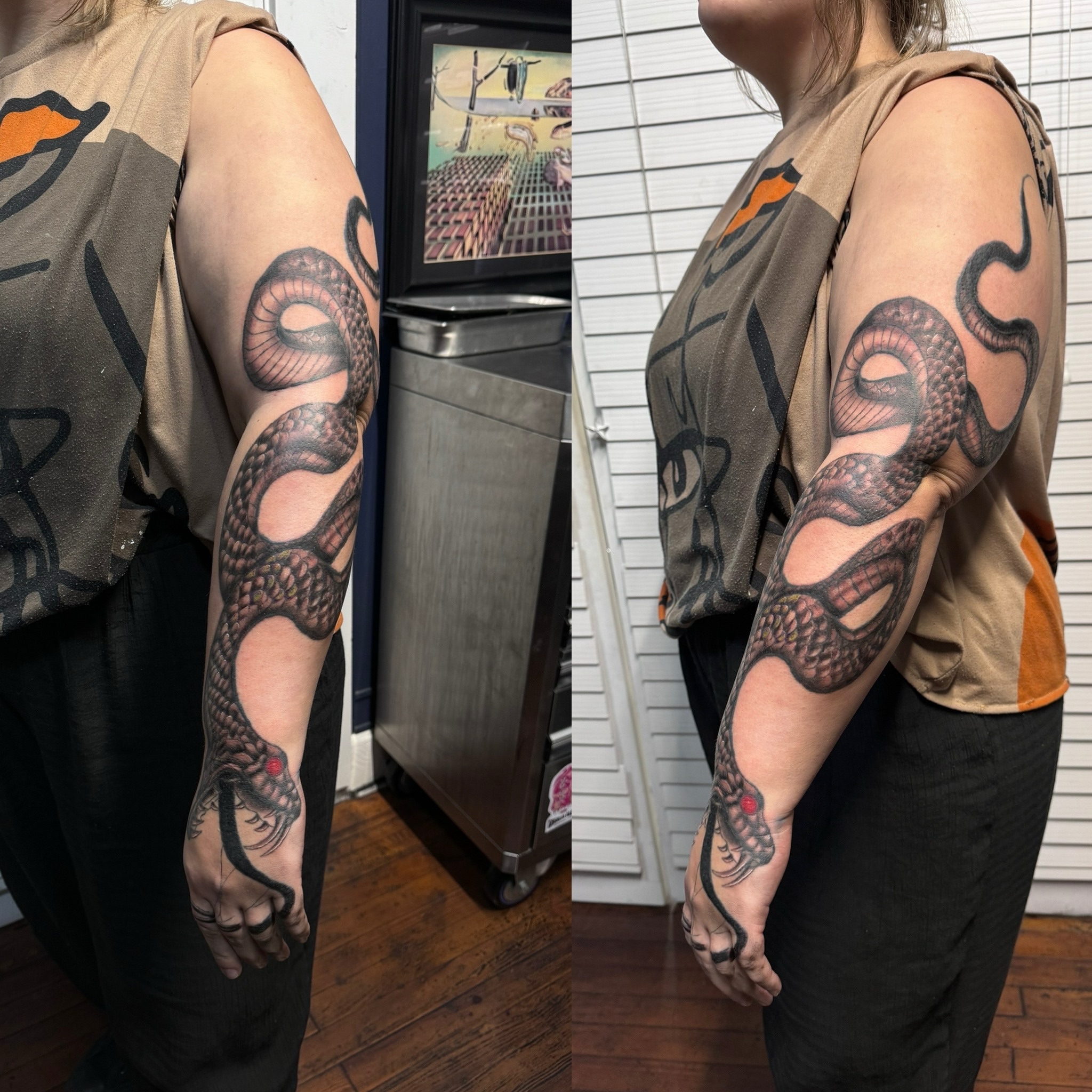 Tattoo by @cody_mooretattoos — black_and_grey