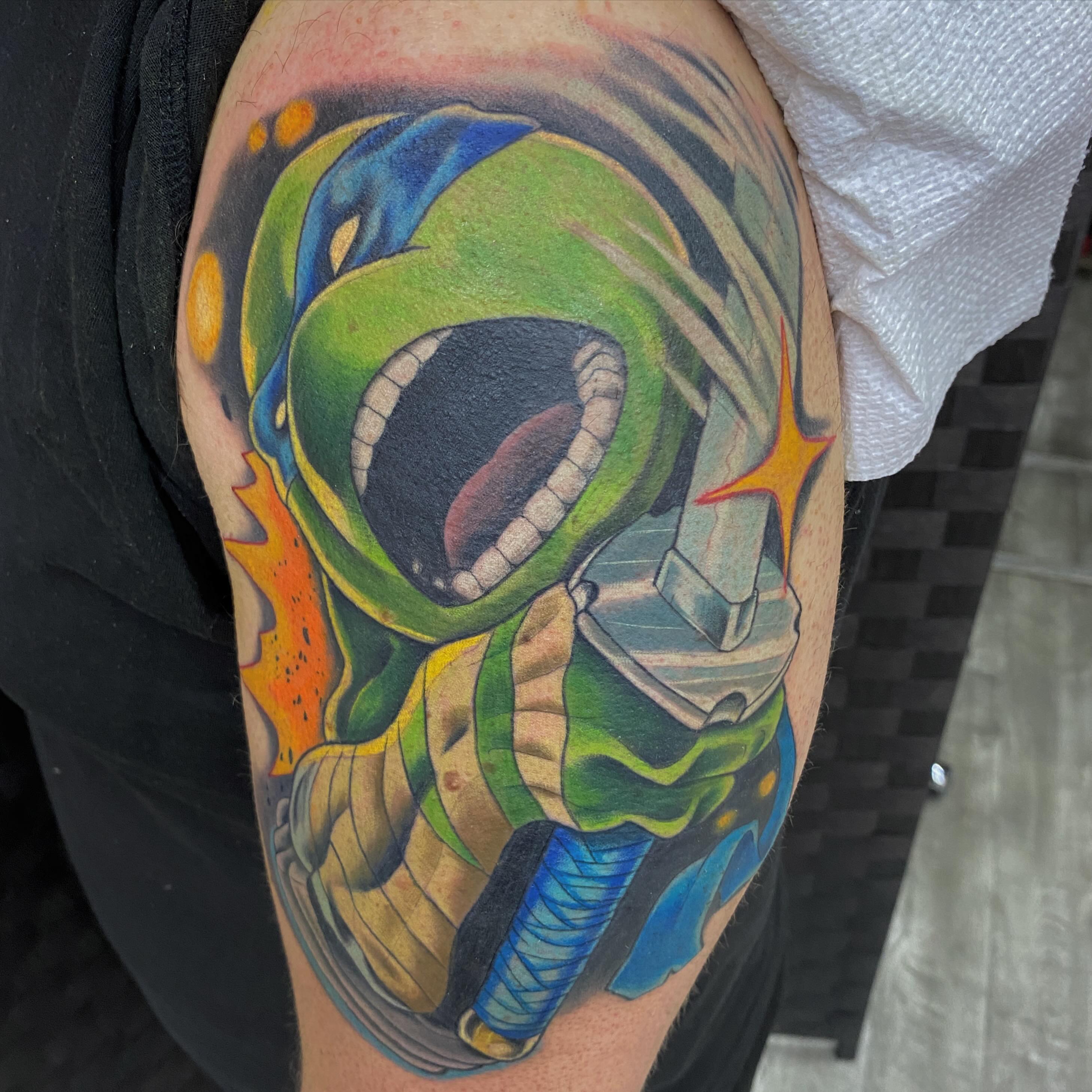 Tattoo by @jhowelltattoos — realism, dotwork