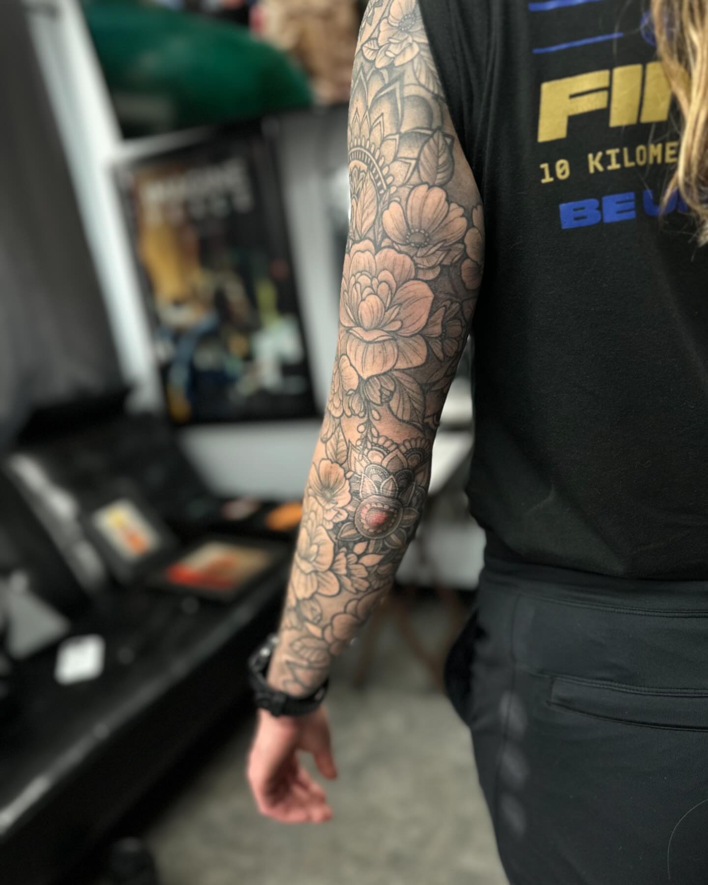 Tattoo by @howboutjesse_tattoos — black_and_grey
