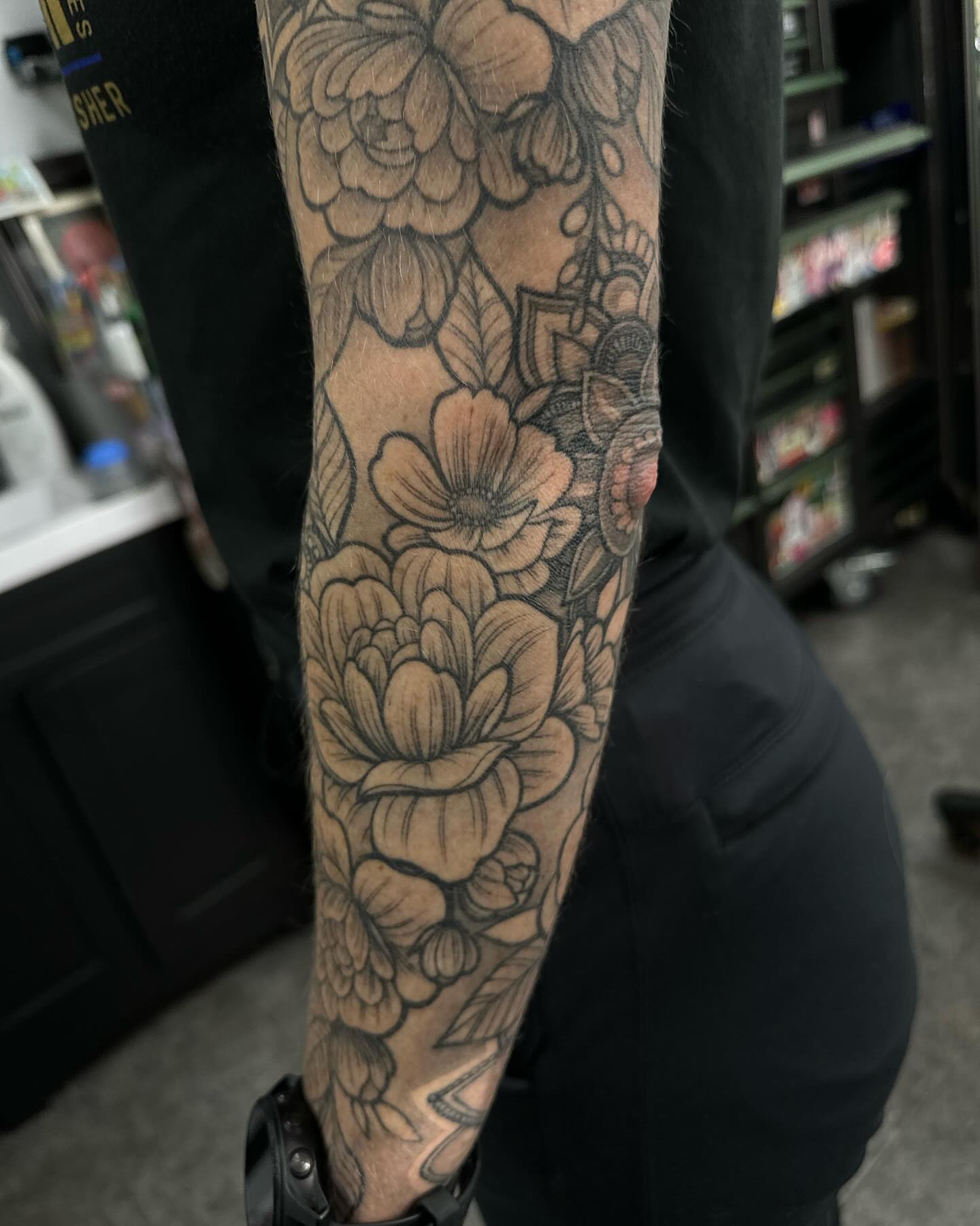 Tattoo by @howboutjesse_tattoos — black_and_grey