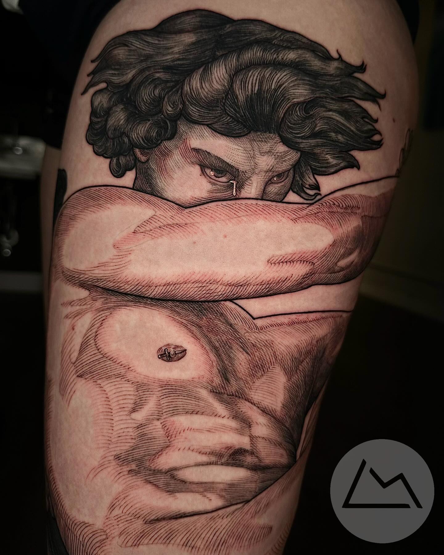 Tattoo by @tattoosbylandon — realism, dark_realism