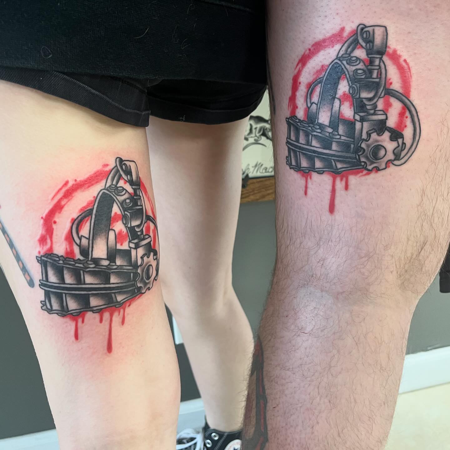 Tattoo by @fearlessfoxes — black_and_grey, realism