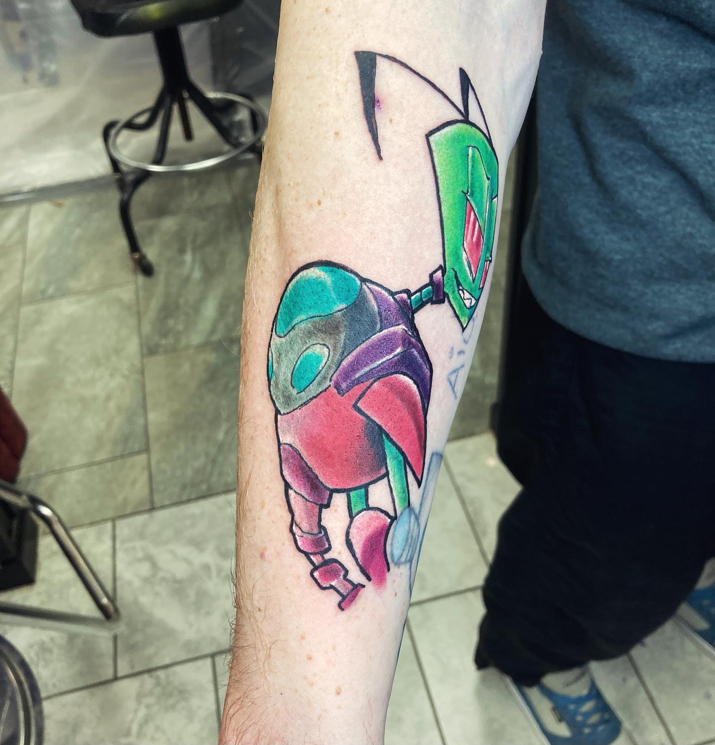 Tattoo by @panther3003 — new_school