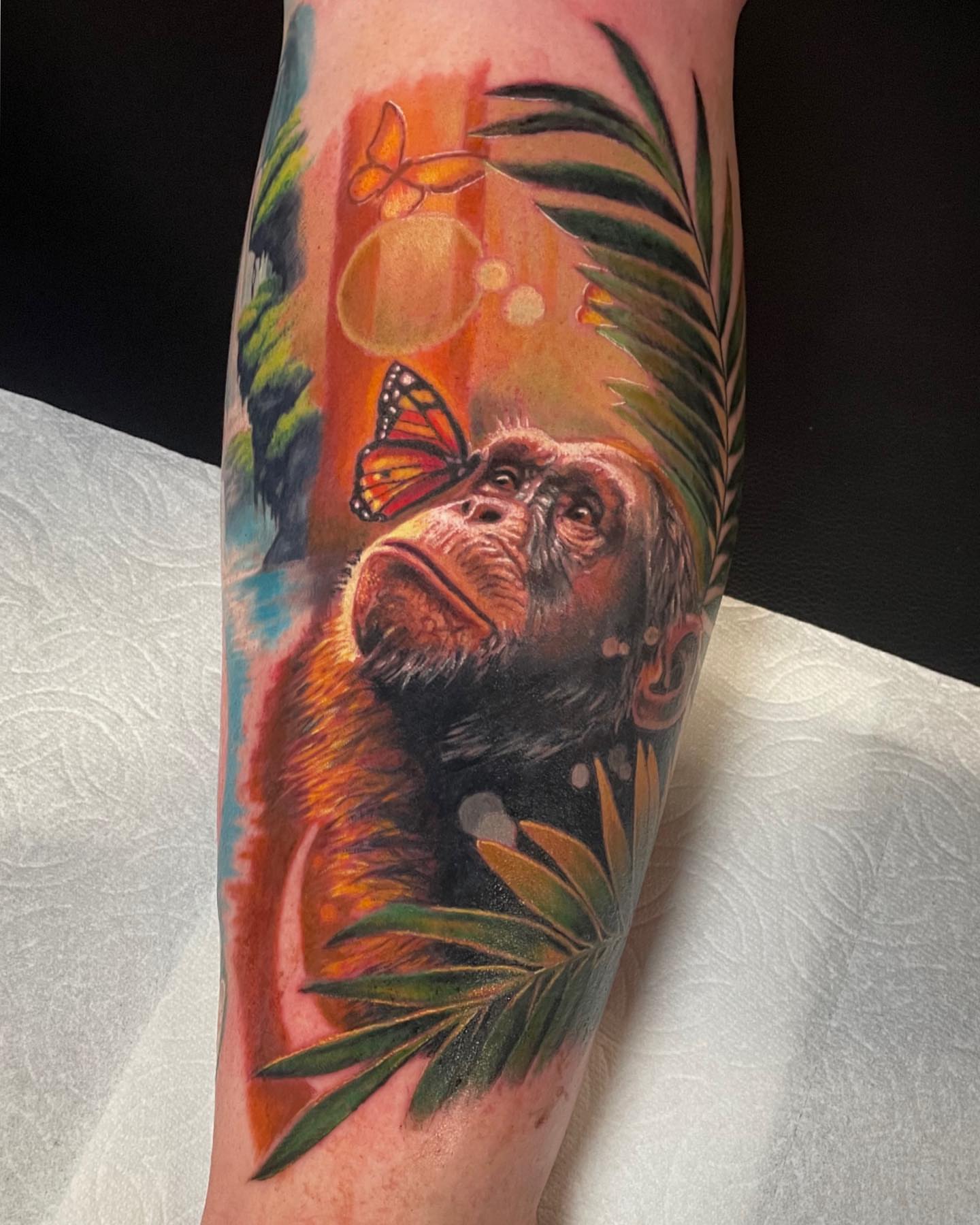 Tattoo by @jaredtattoo — realism, dotwork