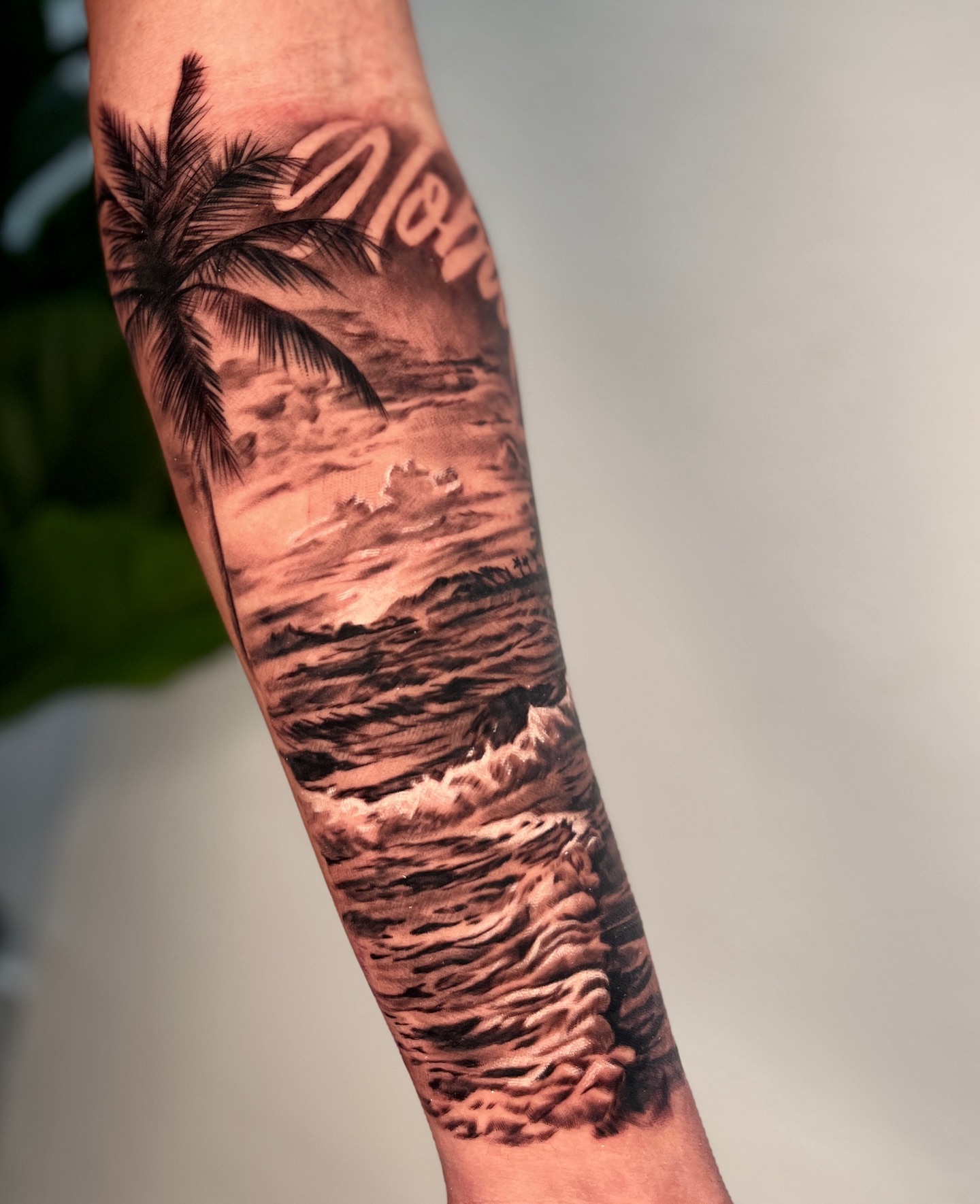 Tattoo by @monica.tattoos — realism, black_and_grey