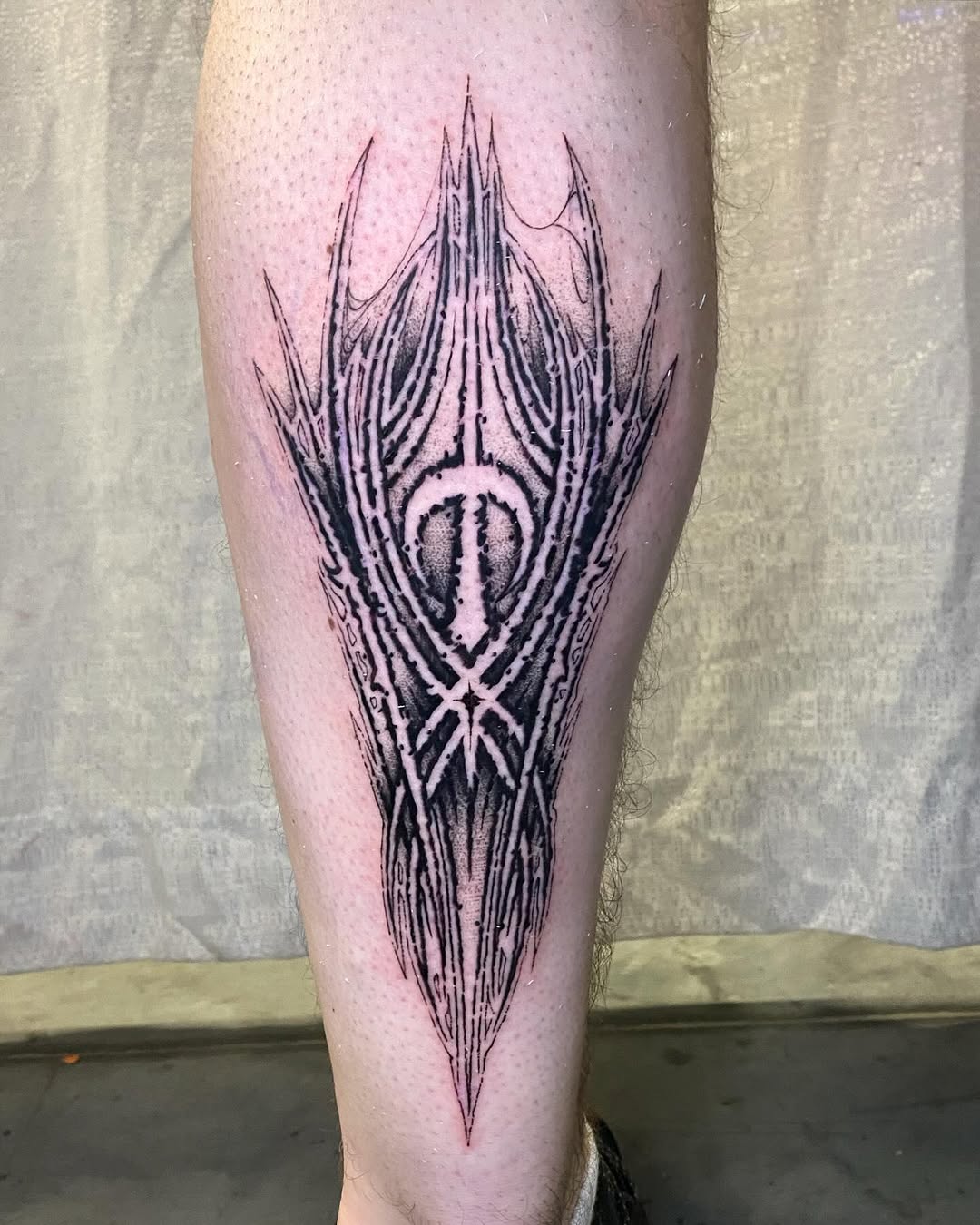 Tattoo by @tattoosbycameronj — blackwork, geometric