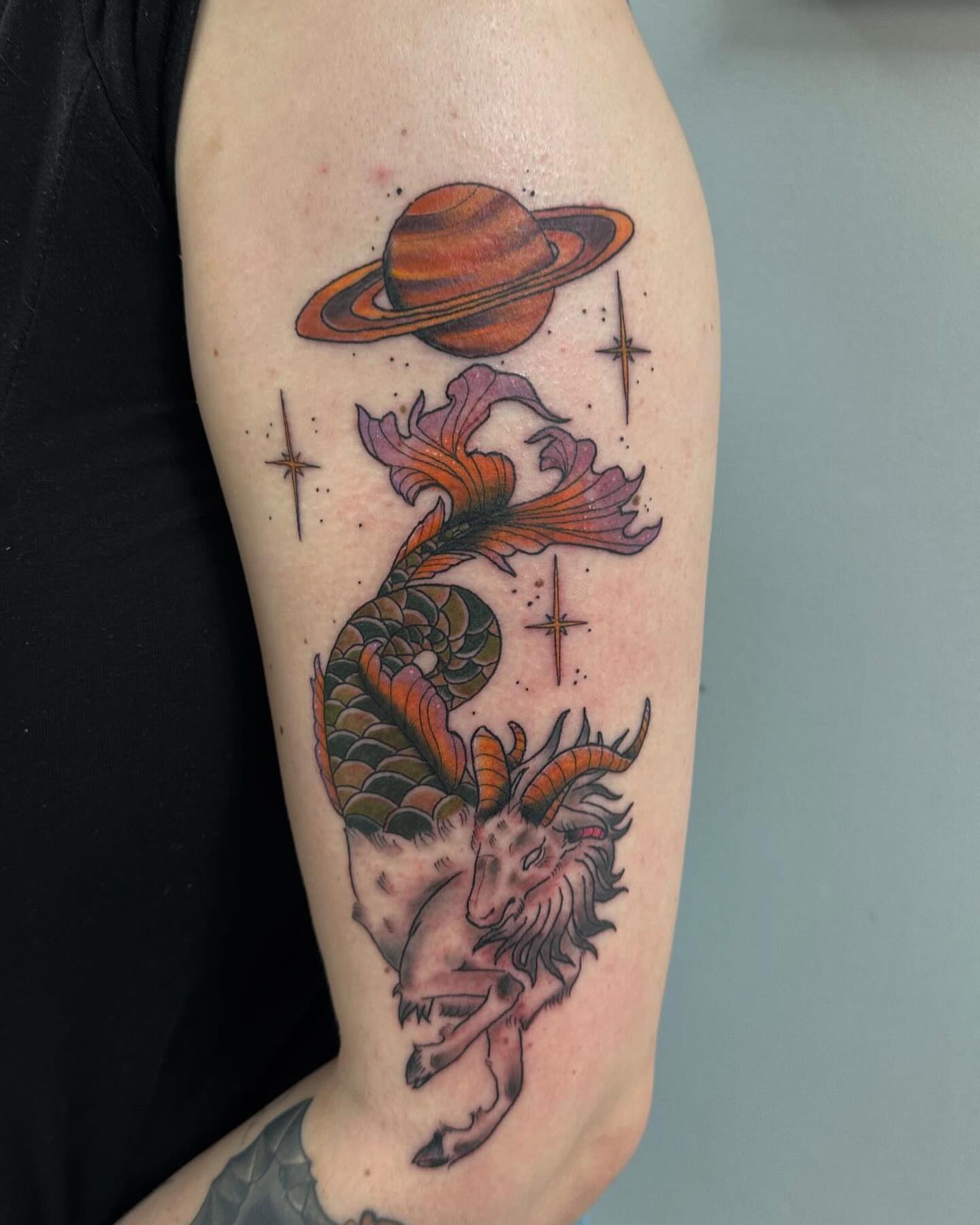 Tattoo by @duffsart — american_traditional, dotwork