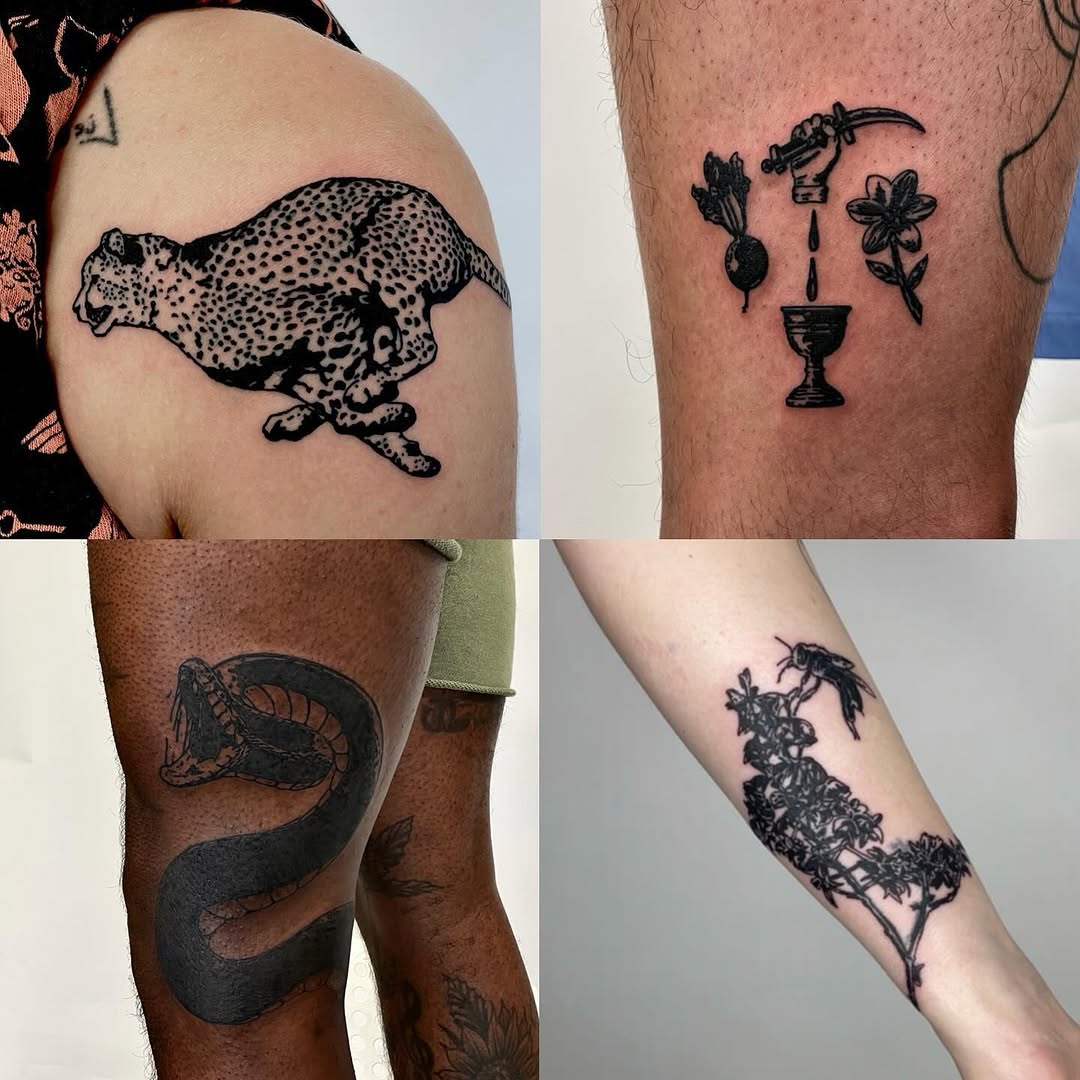 Tattoo by @telephonepole2 — blackwork, realism