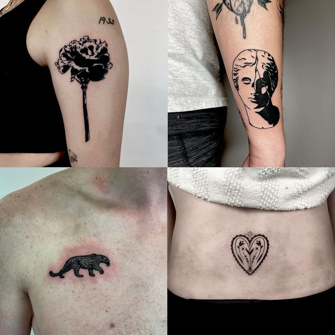 Tattoo by @telephonepole2 — blackwork