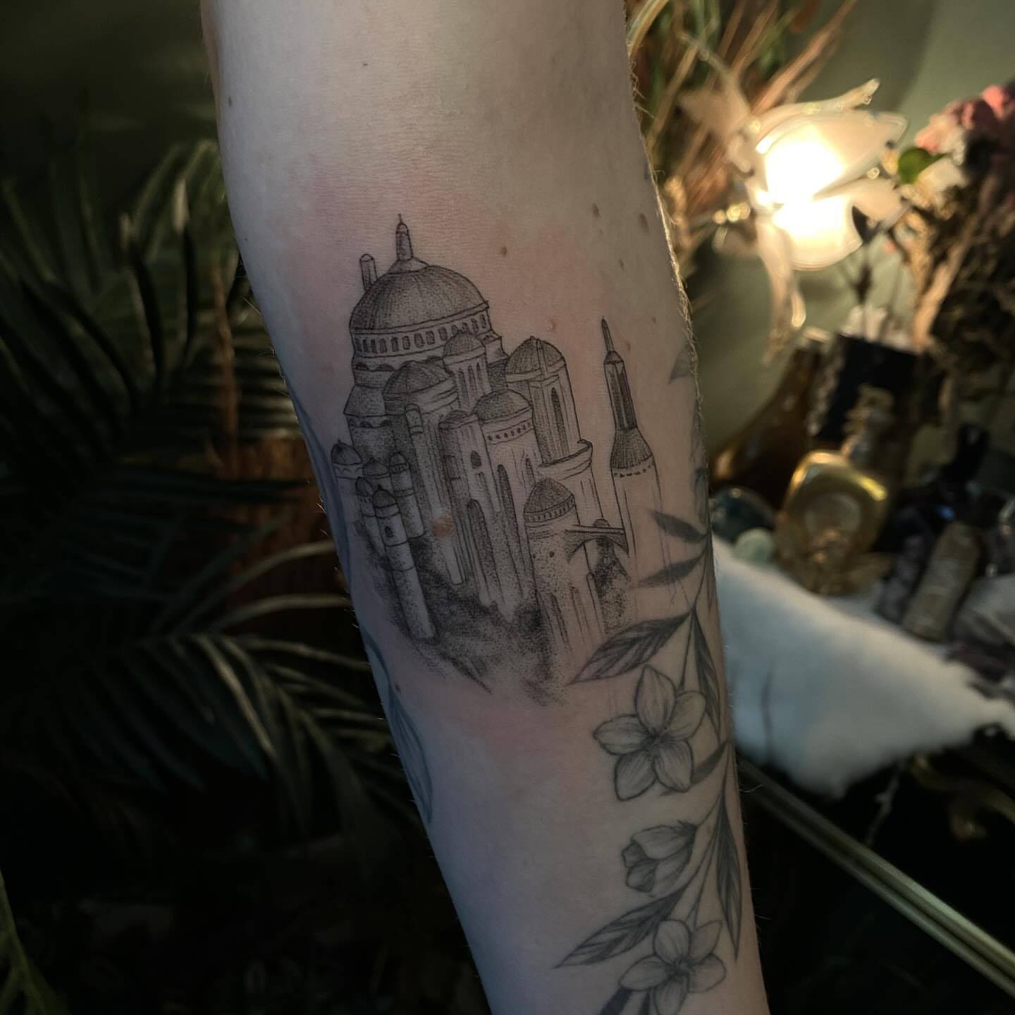 Tattoo by @rubytiiger — dotwork, black_and_grey
