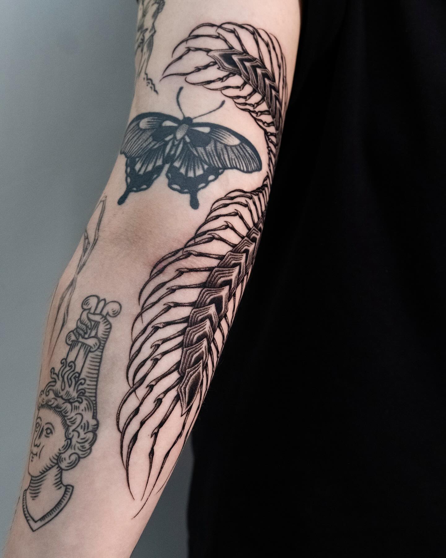 Tattoo by @monkeybob_ttt — black_and_grey