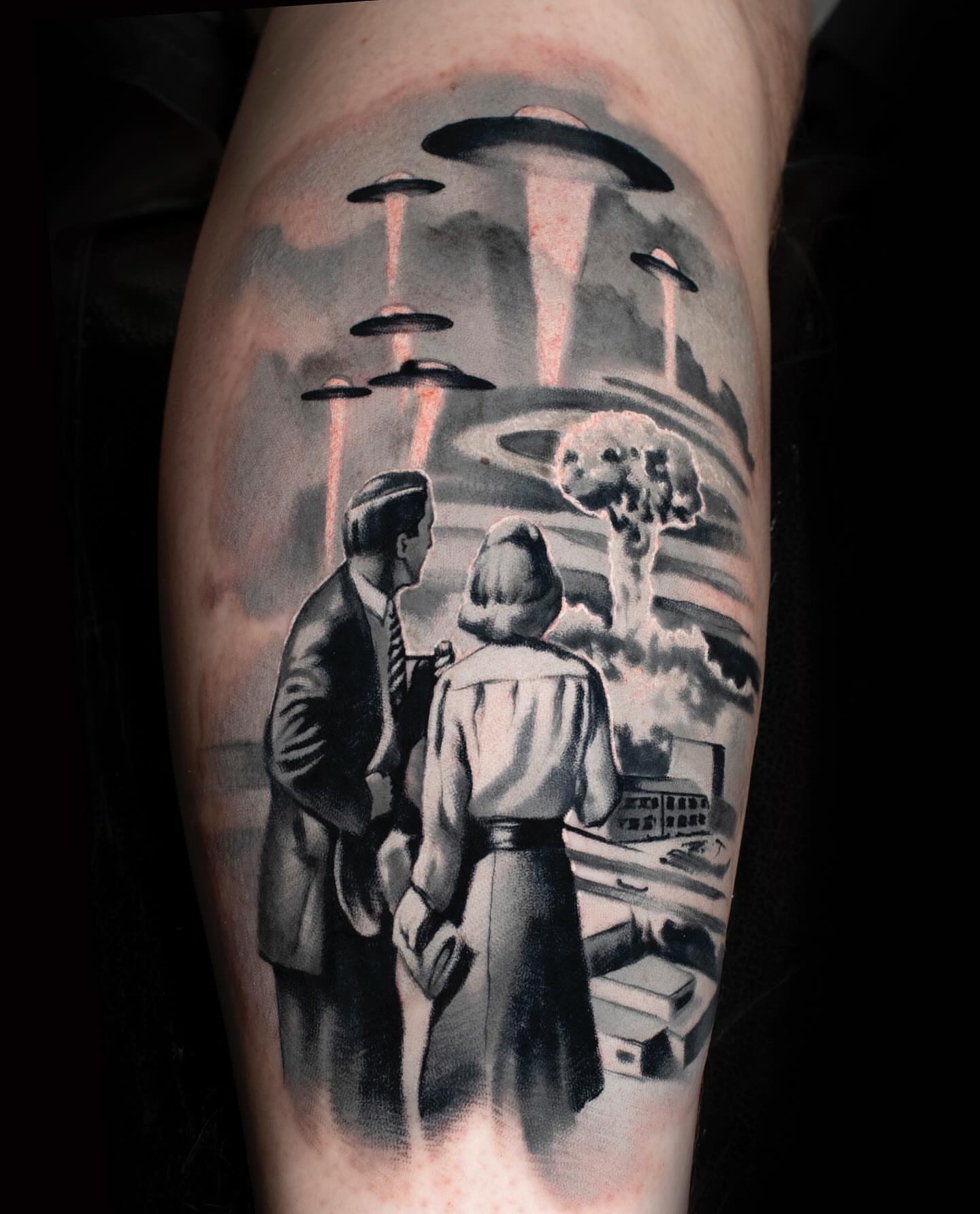 Tattoo by @lukebtattoos — black_and_grey, realism