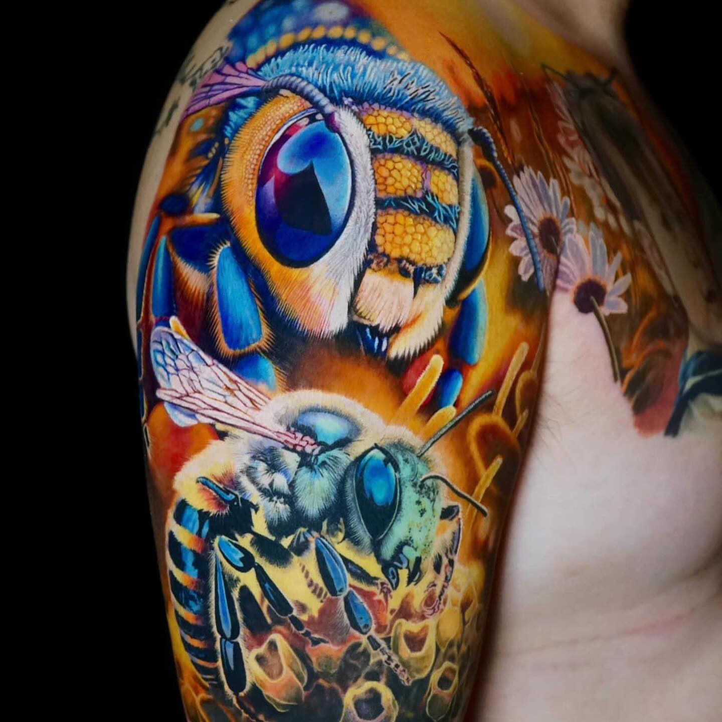 Tattoo by @tailors_truong — realism, dotwork