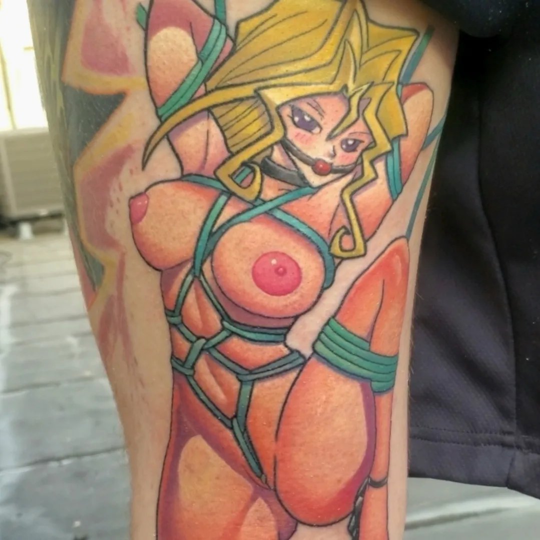 Tattoo by @gwai_lo_joe — anime