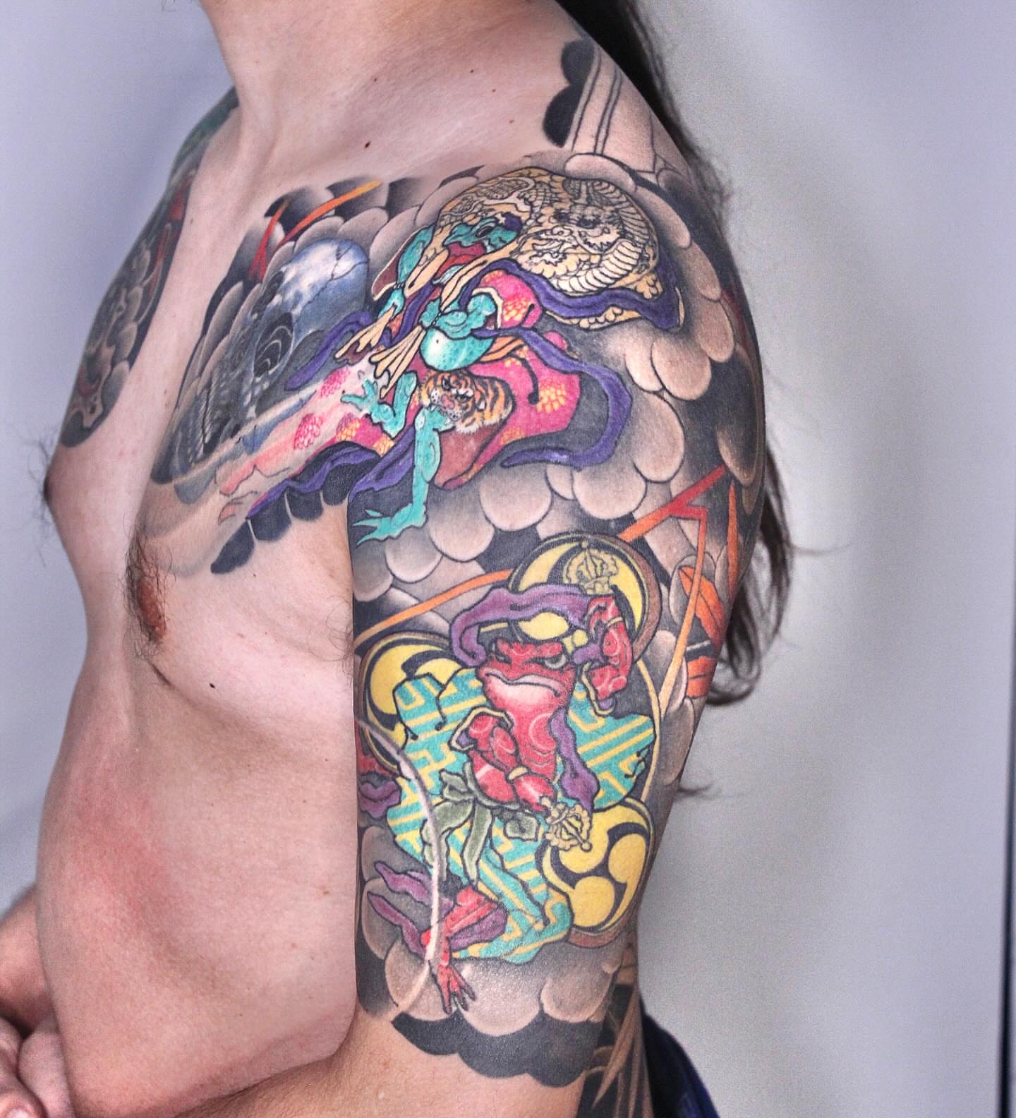 Japanese irezumi japanese irezumi tattoo on the shoulder by Alezumie
