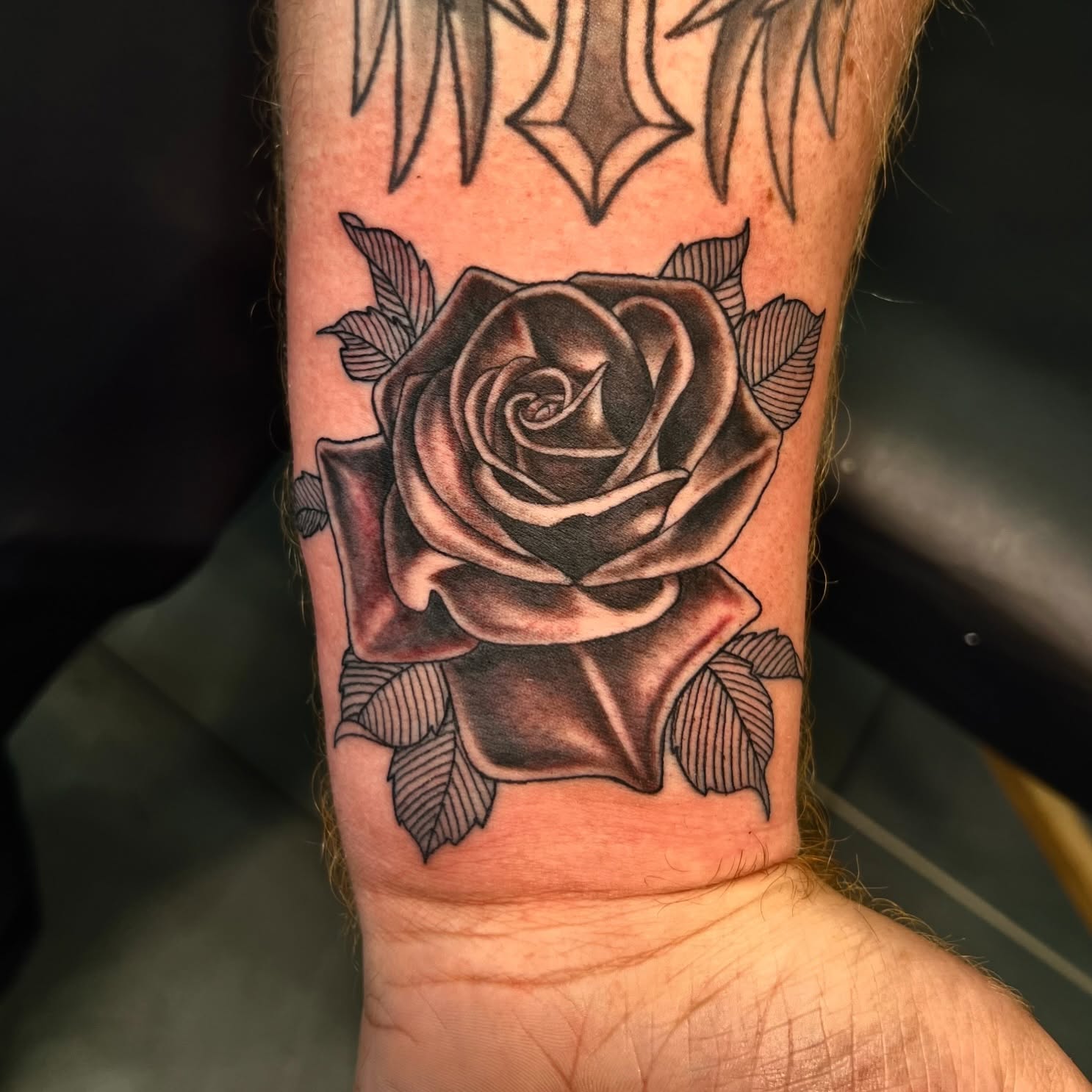 Tattoo by @nikinkki — black_and_grey