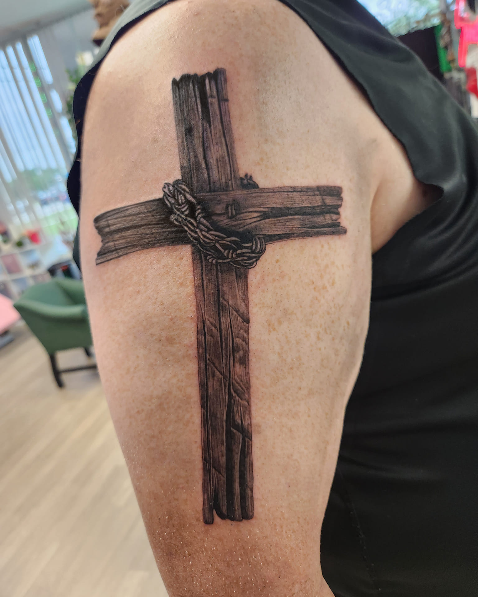 Tattoo by @gofigure_tattoo — black_and_grey