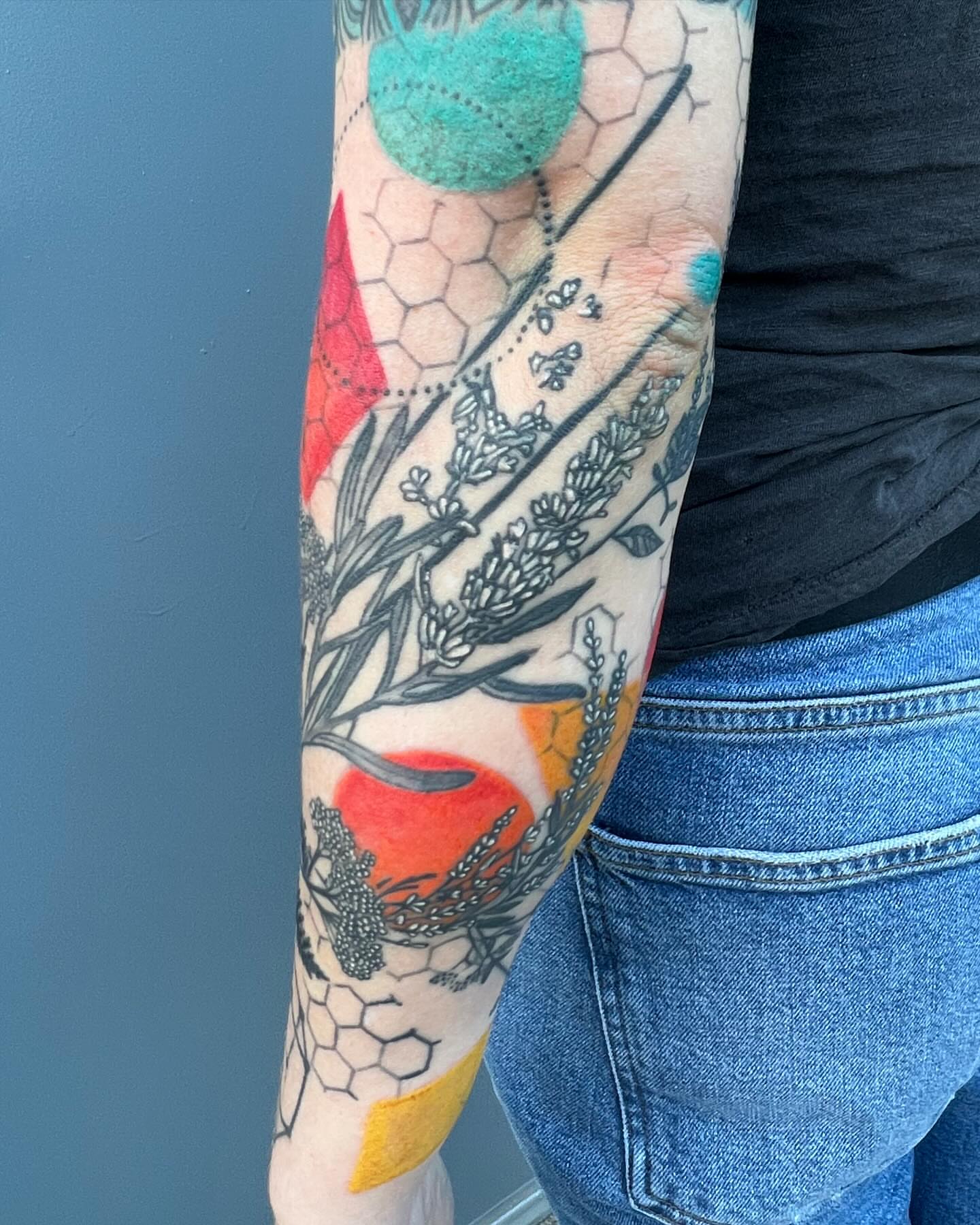 Tattoo by @deirdreaikin — geometric, dotwork