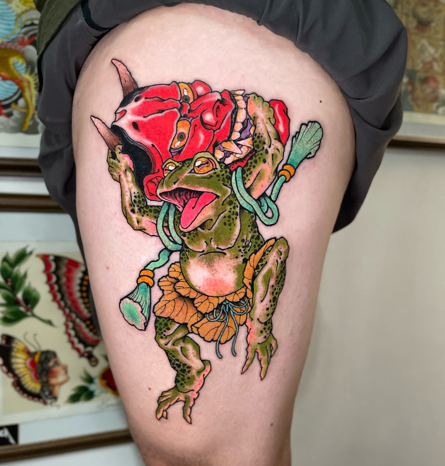 Tattoo by @jacoabarca — american_traditional, dotwork