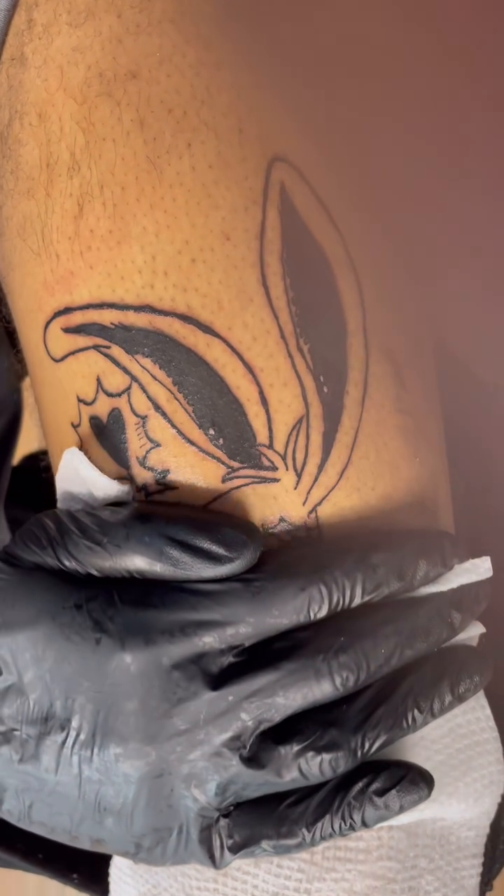 Tattoo by @realsmuve — blackwork