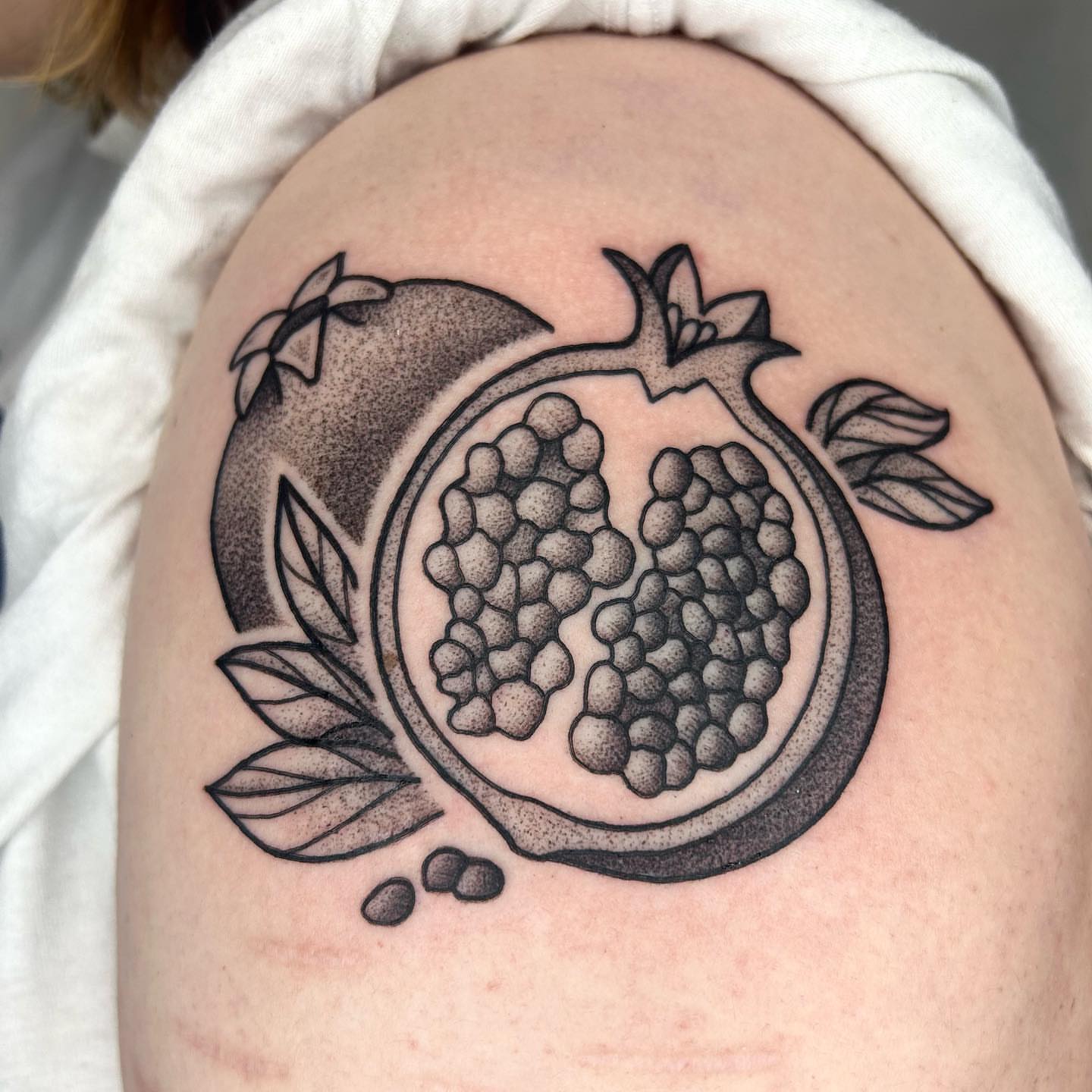 Tattoo by @cicadanymph — dotwork
