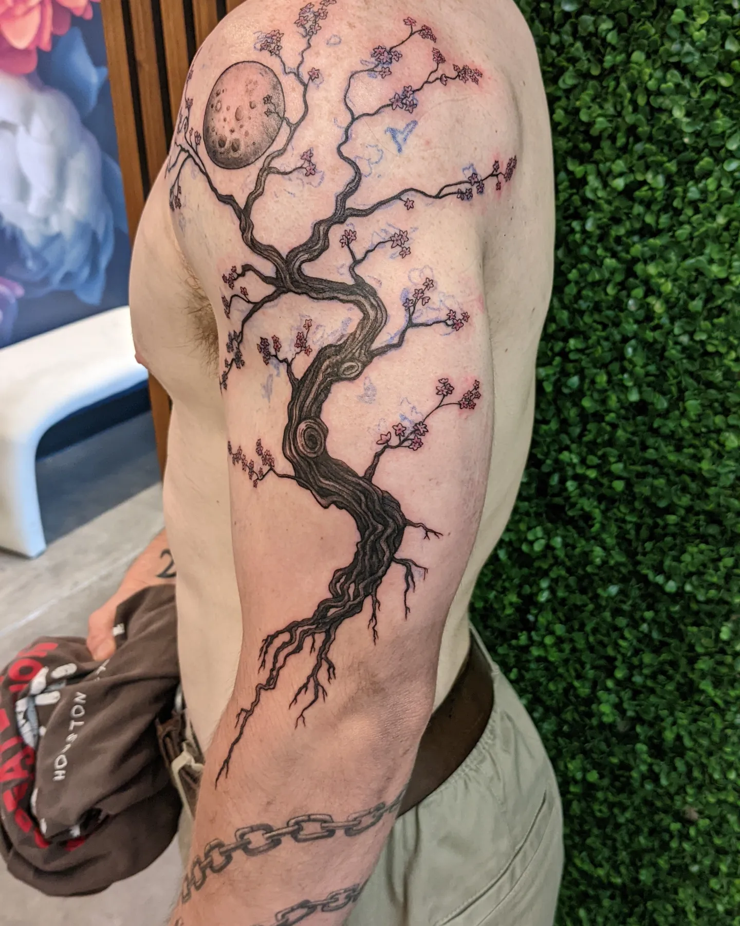Cherry blossom tree realism tattoo on the forearm by ⁘ heléna tupou-lisle ⁘