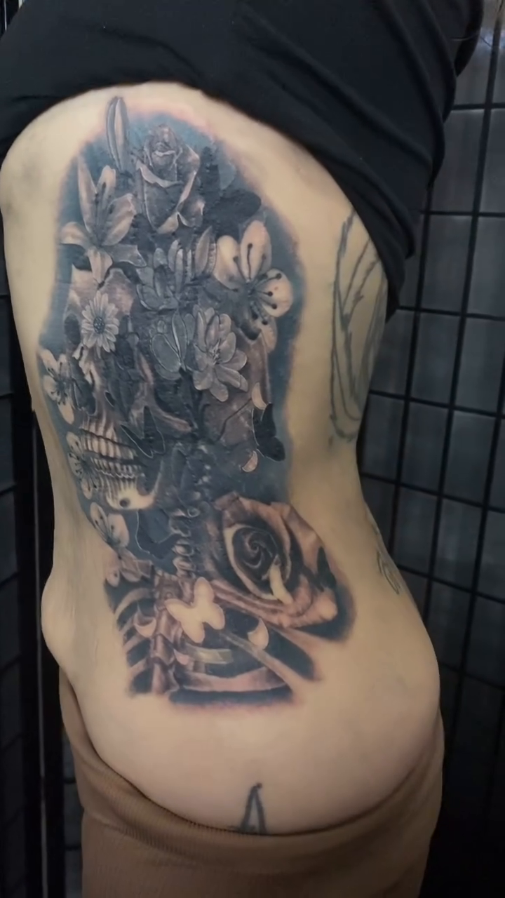 Tattoo by @gl_tattoos — dark_realism, black_and_grey