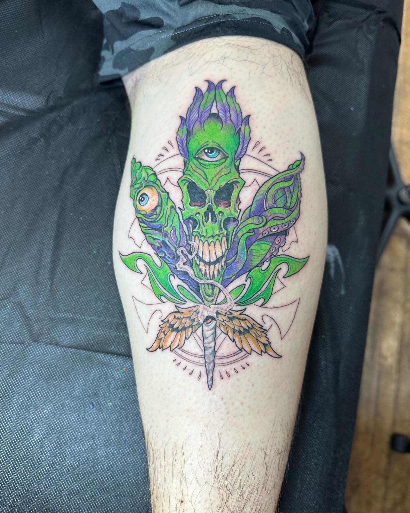 Tattoo by @lenca_art — neo_traditional, surrealism