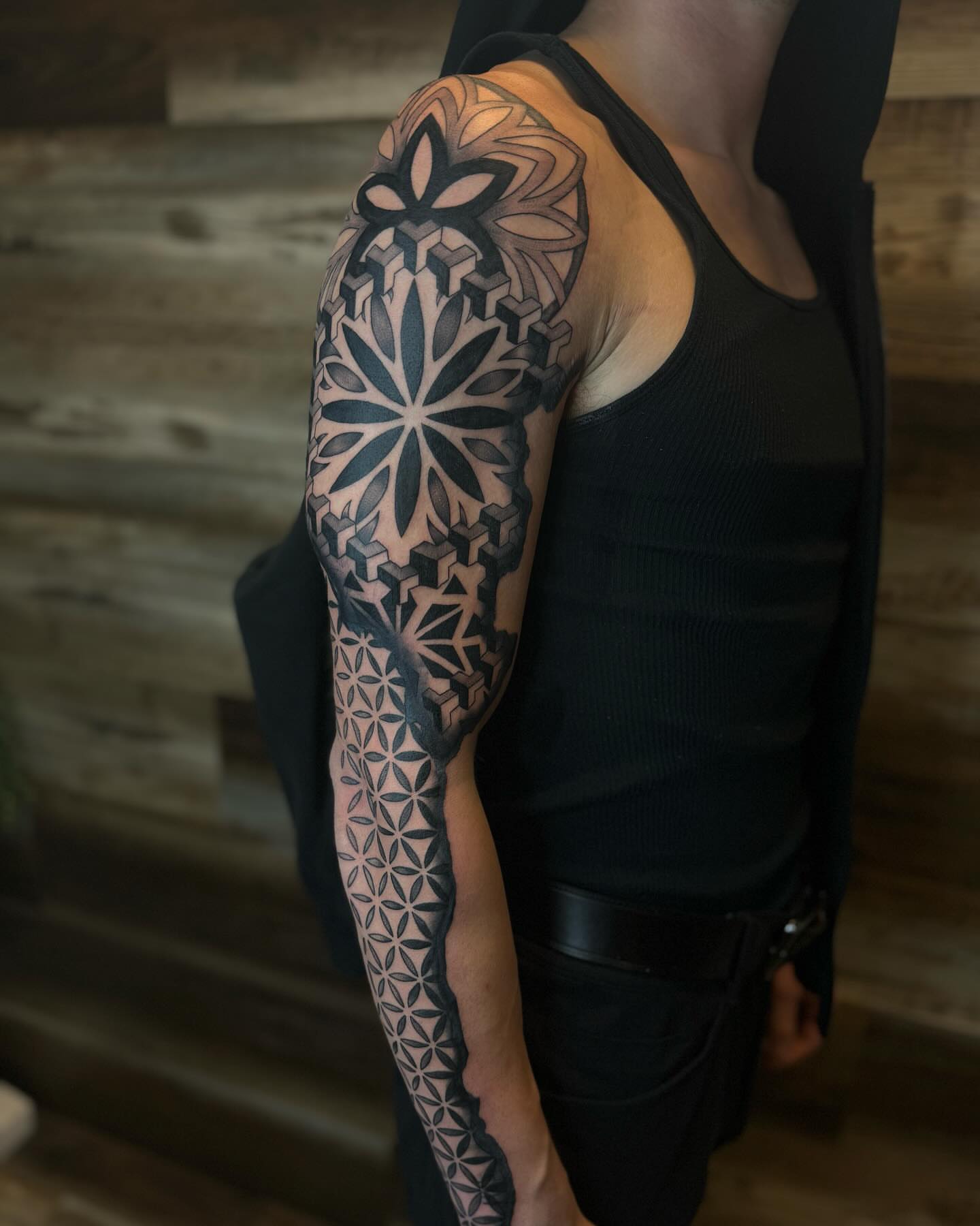 Tattoo by @artbyannistyn — geometric