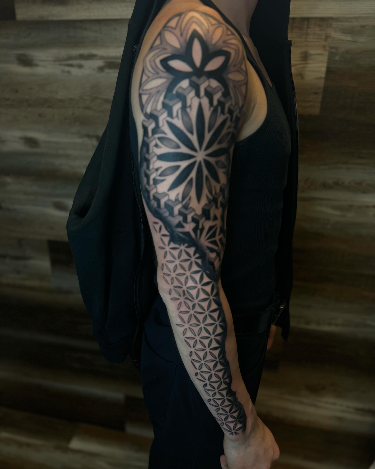 Tattoo by @artbyannistyn — geometric
