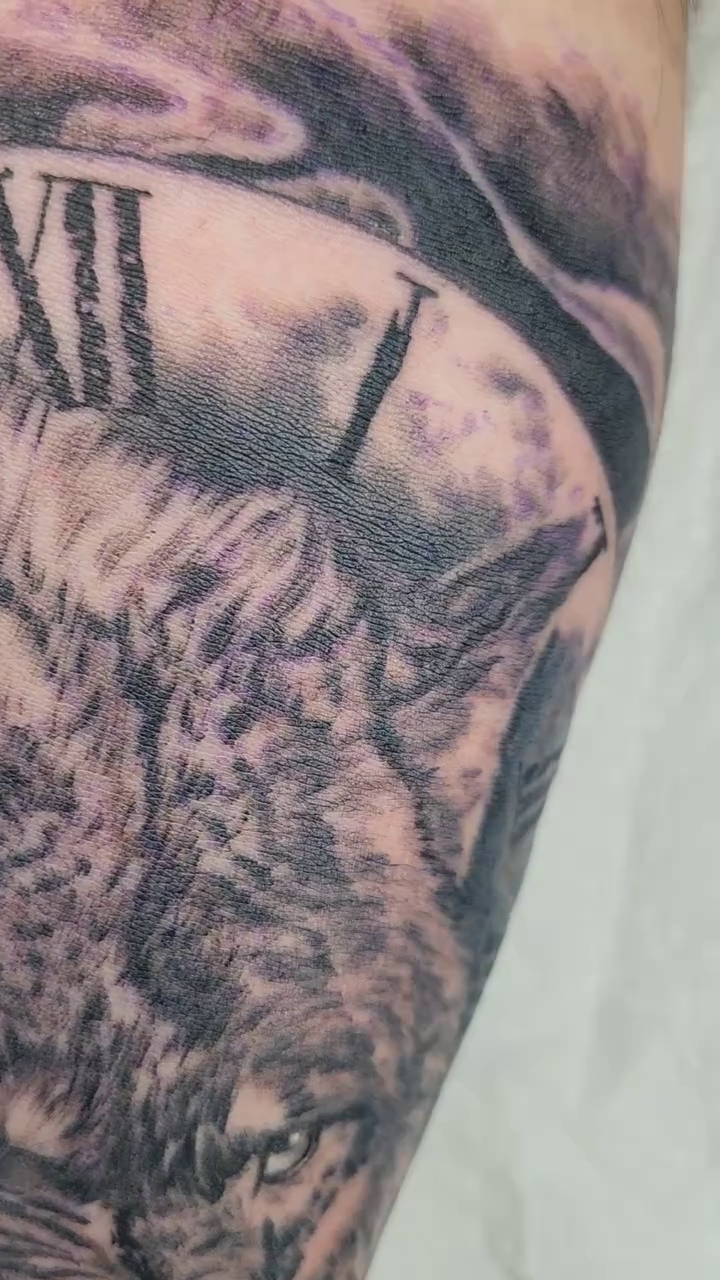Tattoo by @zachmullinstattoos — realism, black_and_grey