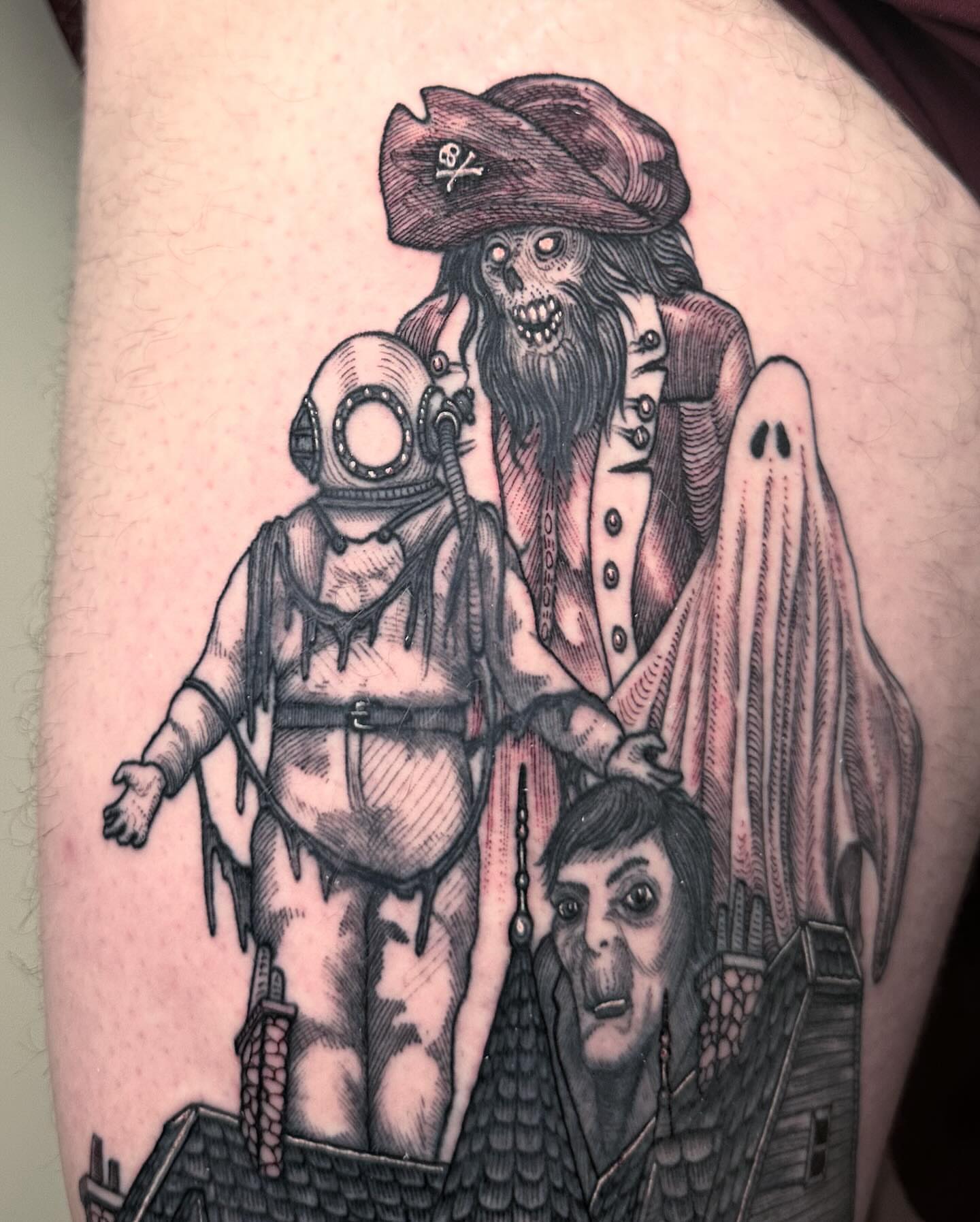Tattoo by @tattoosbylandon — black_and_grey, realism