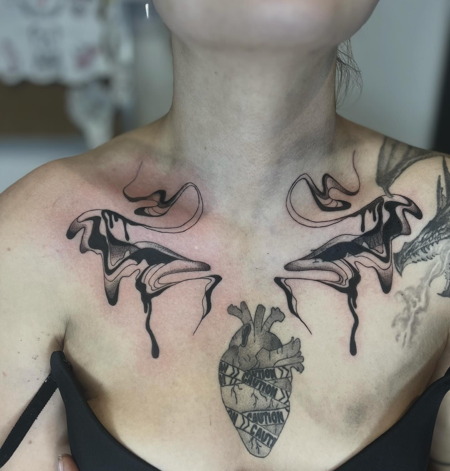 Tattoo by @jayspike_tattoos — black_and_grey, geometric