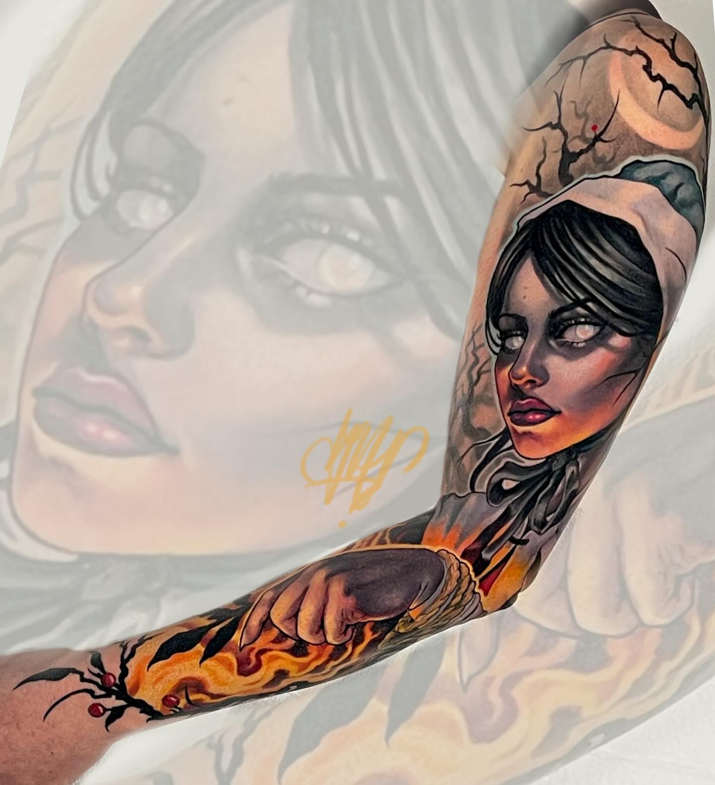 Tattoo by @savsky_tattoo — realism, dark_realism