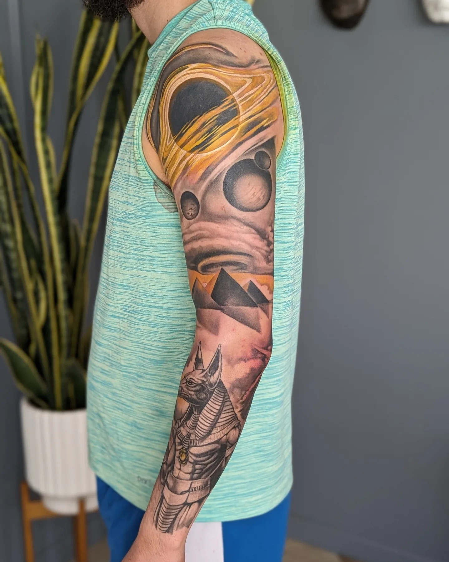 Tattoo by @dhankeytattooer — geometric, realism