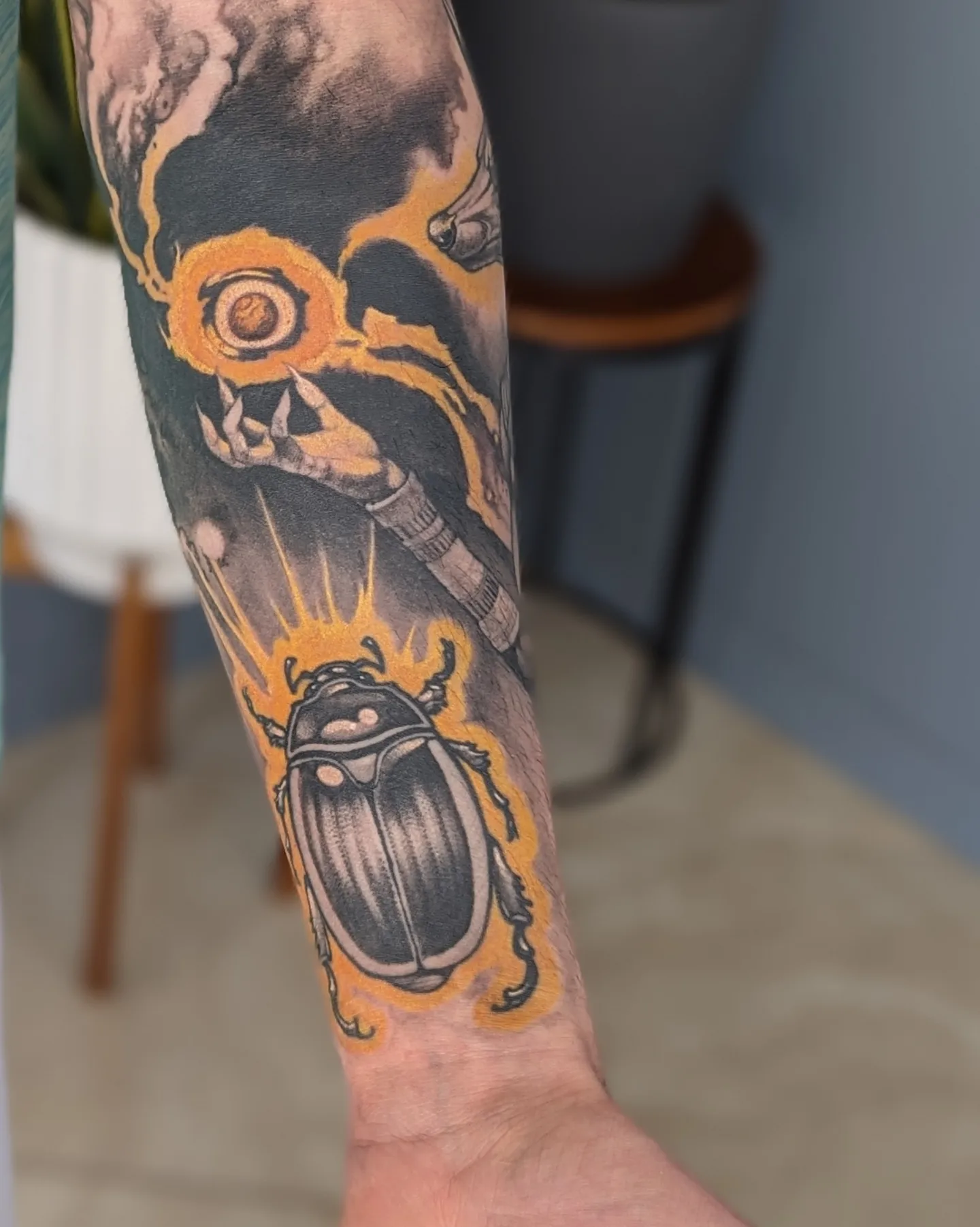 Tattoo by @dhankeytattooer — american_traditional, dark_realism