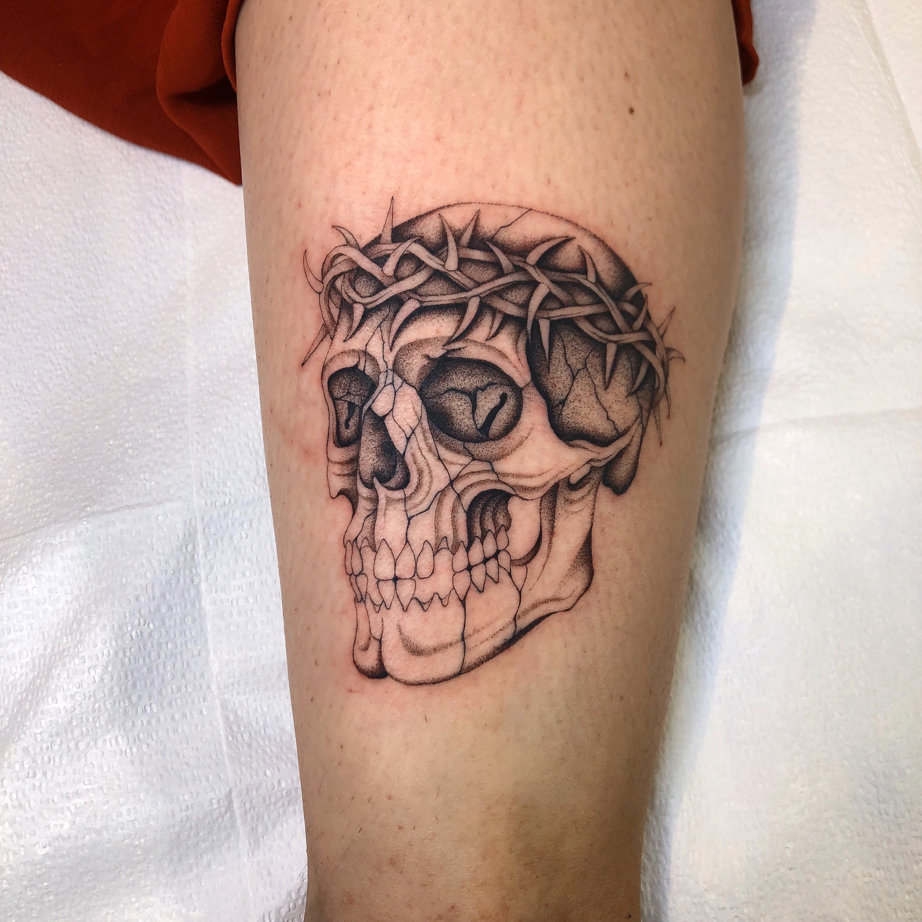 Tattoo by @mickeyycarlisle — black_and_grey, realism
