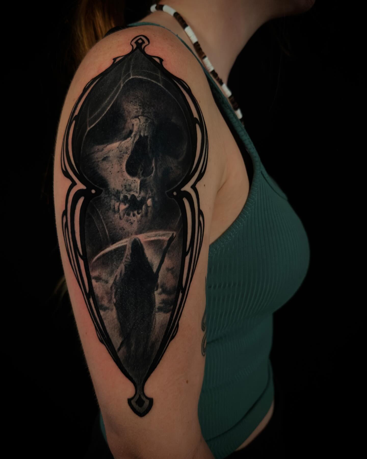 Tattoo by @niclunatattoo — black_and_grey, realism