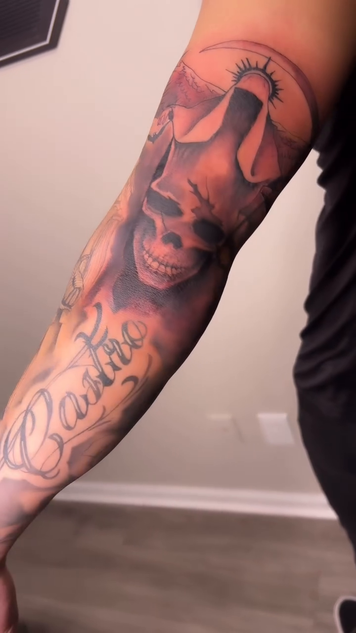 Tattoo by @mrcurlytattoo — black_and_grey, realism