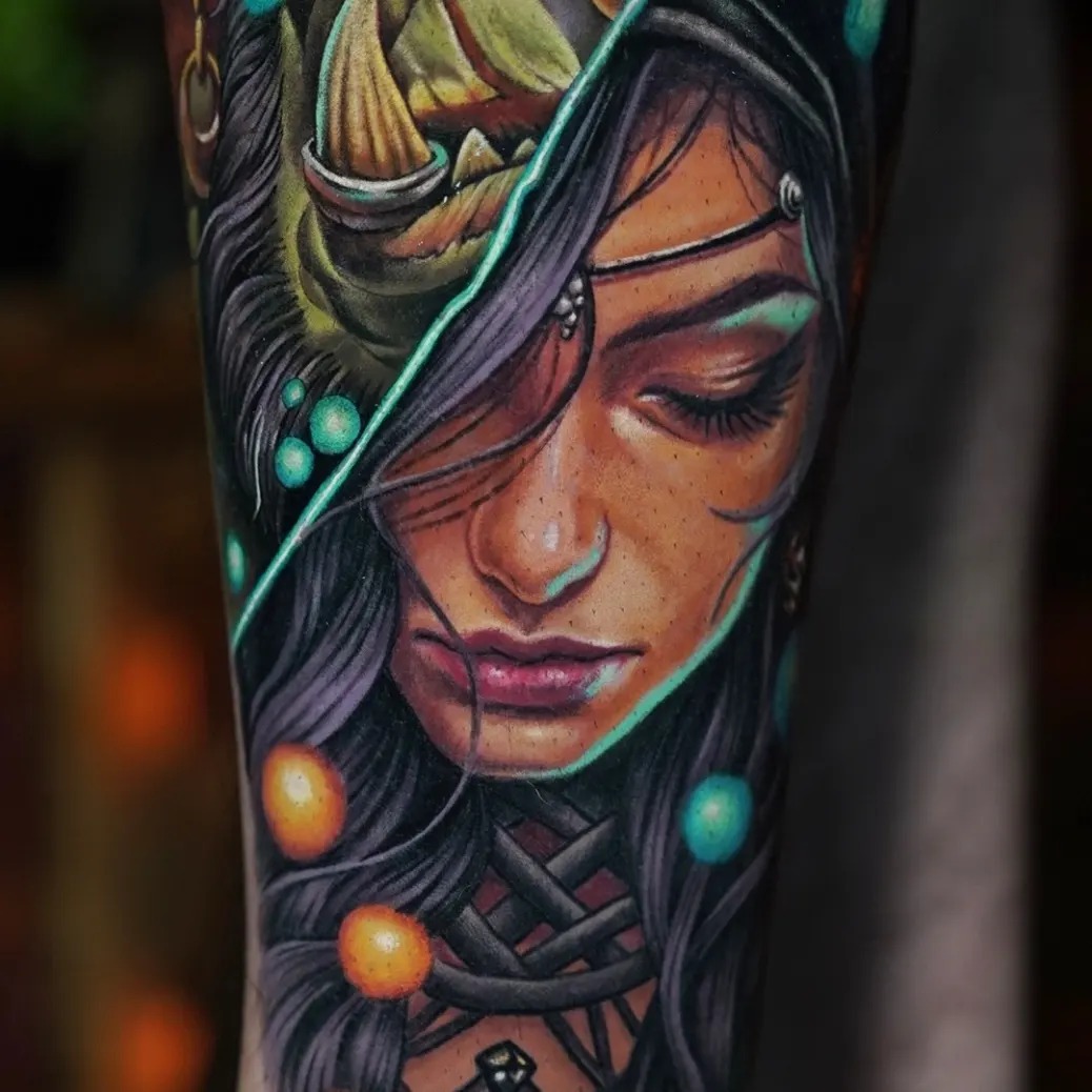 Tattoo work at Inkin' the Coast Tattoo Festival 2026