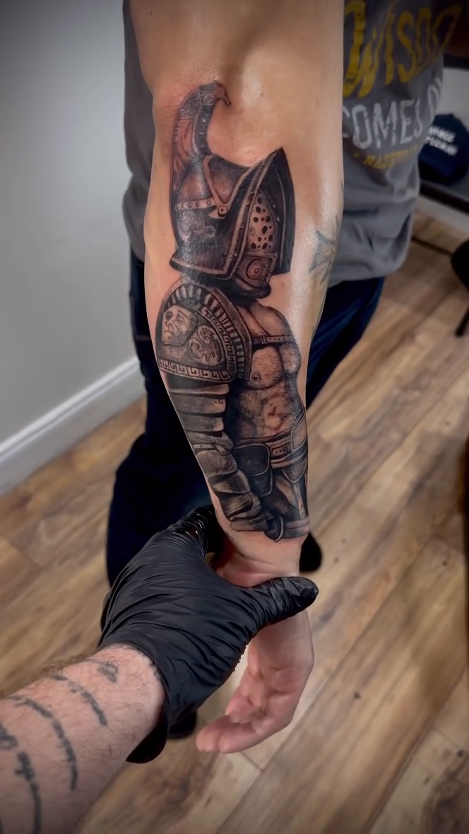 Tattoo by @timothythetattooist — black_and_grey, realism
