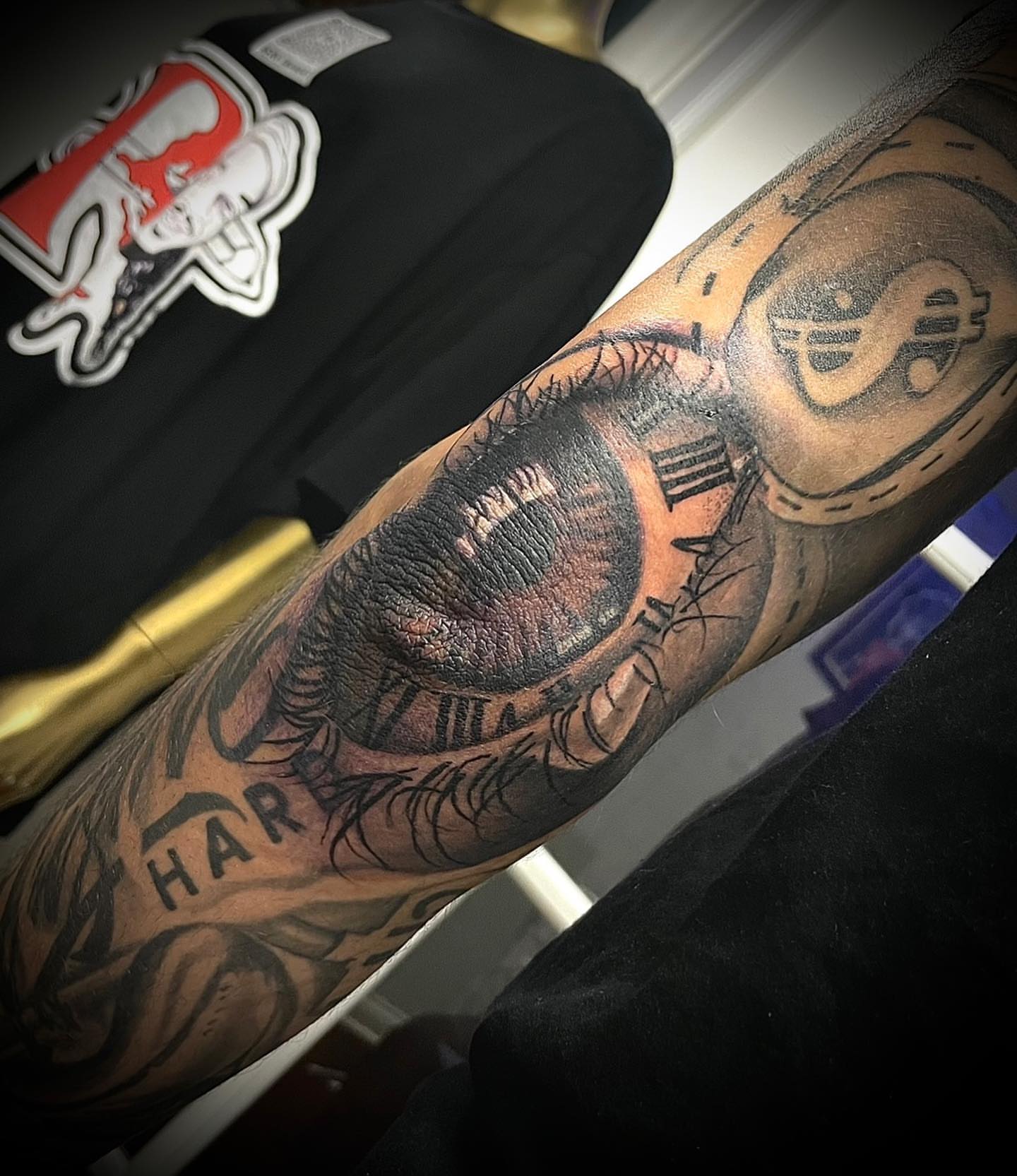 Eye realism tattoo on the forearm by Chicago Tattoo Artist