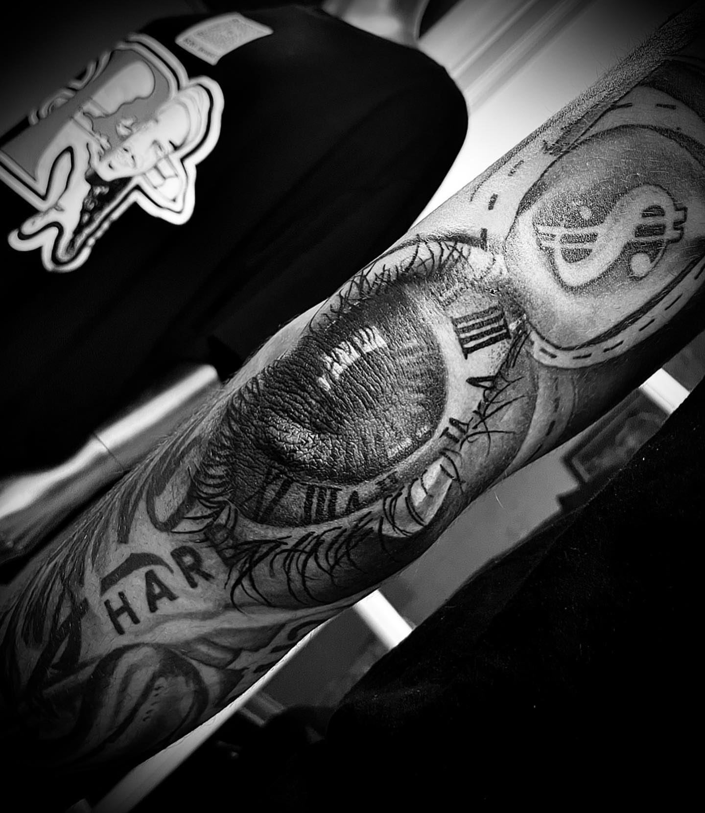 Eye realism tattoo on the forearm by Chicago Tattoo Artist