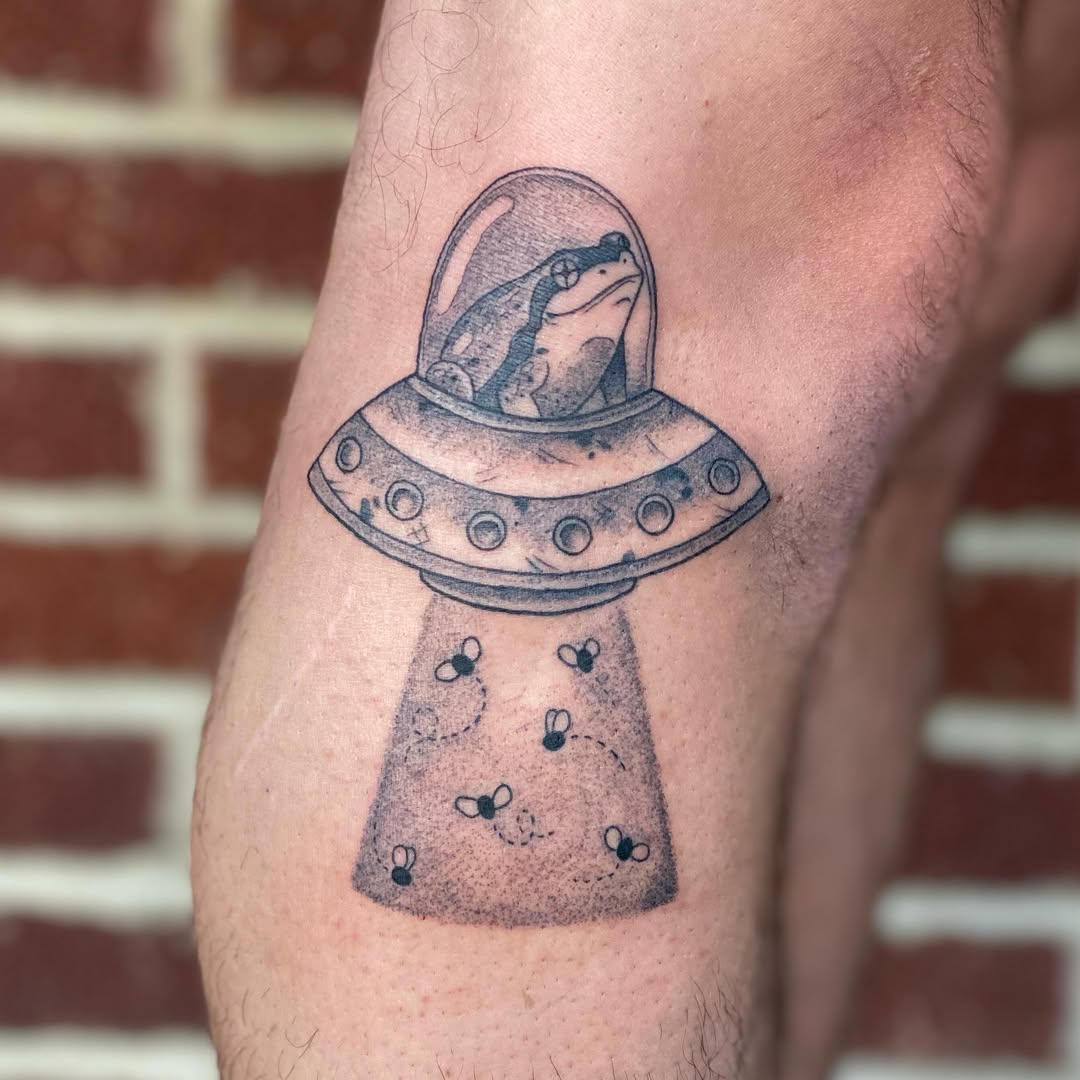 Tattoo by @smallpoke โ illustrative, black_and_grey